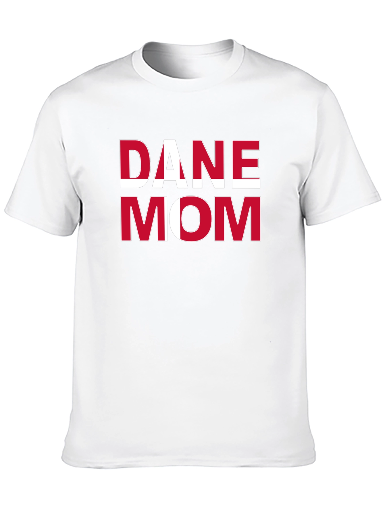 Dane Mom T-Shirt - Danish Flag Pride