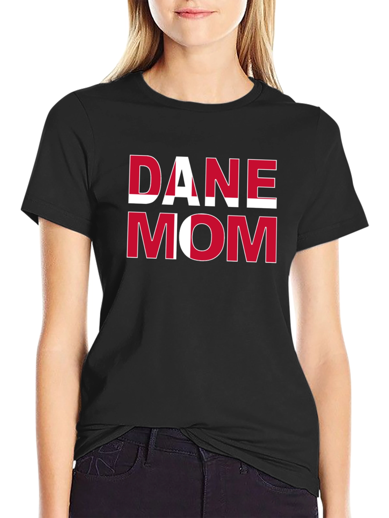 Dane Mom T-Shirt - Danish Flag Pride