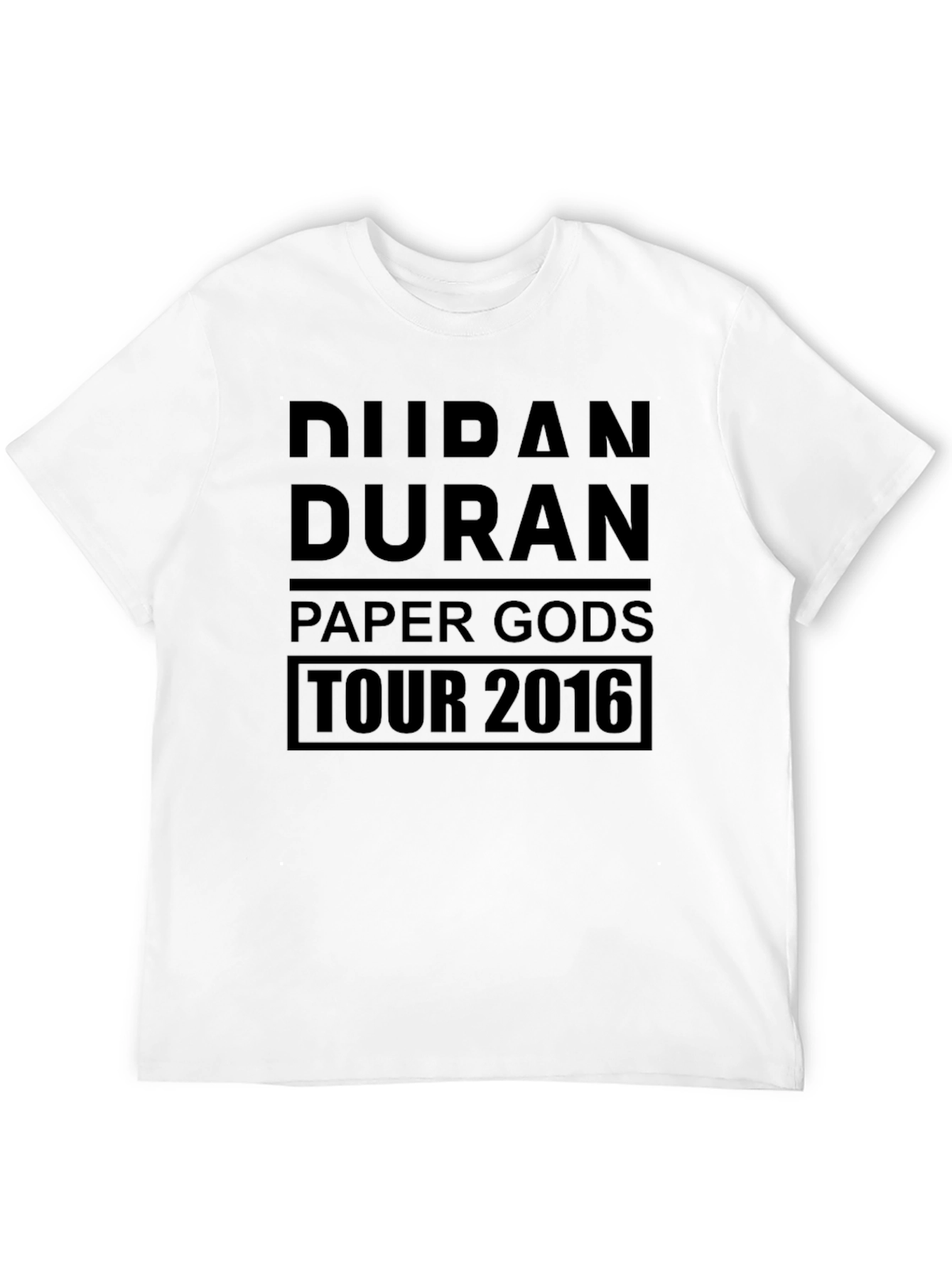 Duran Duran Paper Gods Tour 2016 Black T-Shirt