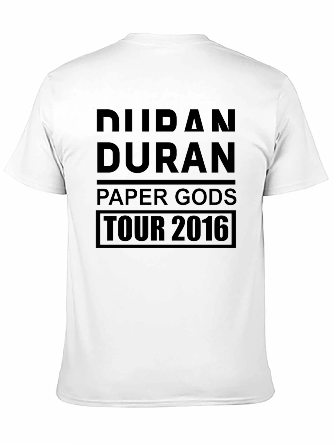 Duran Duran Paper Gods Tour 2016 Black T-Shirt
