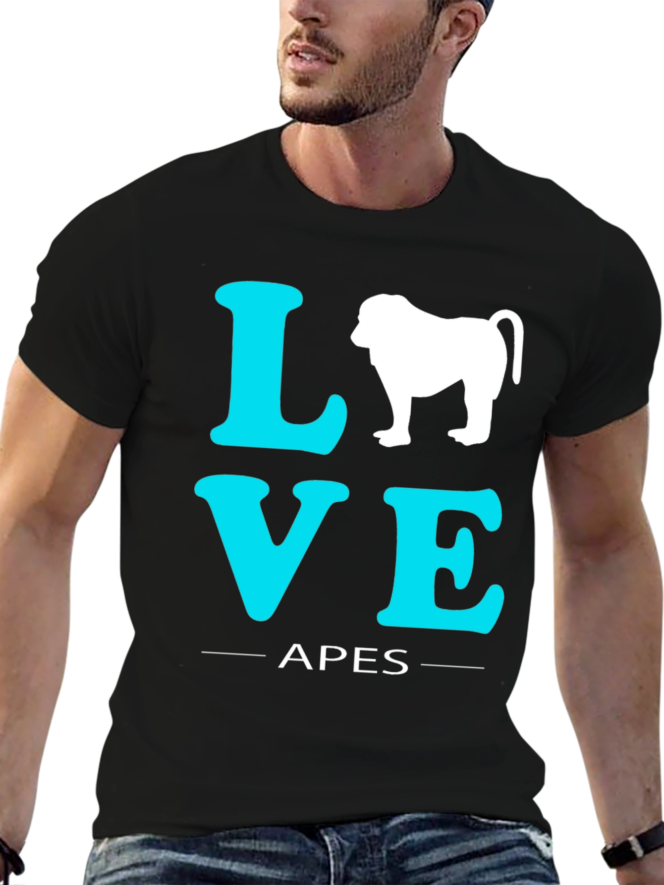 Love Apes Graphic Tee - Cool Monkey T-Shirt