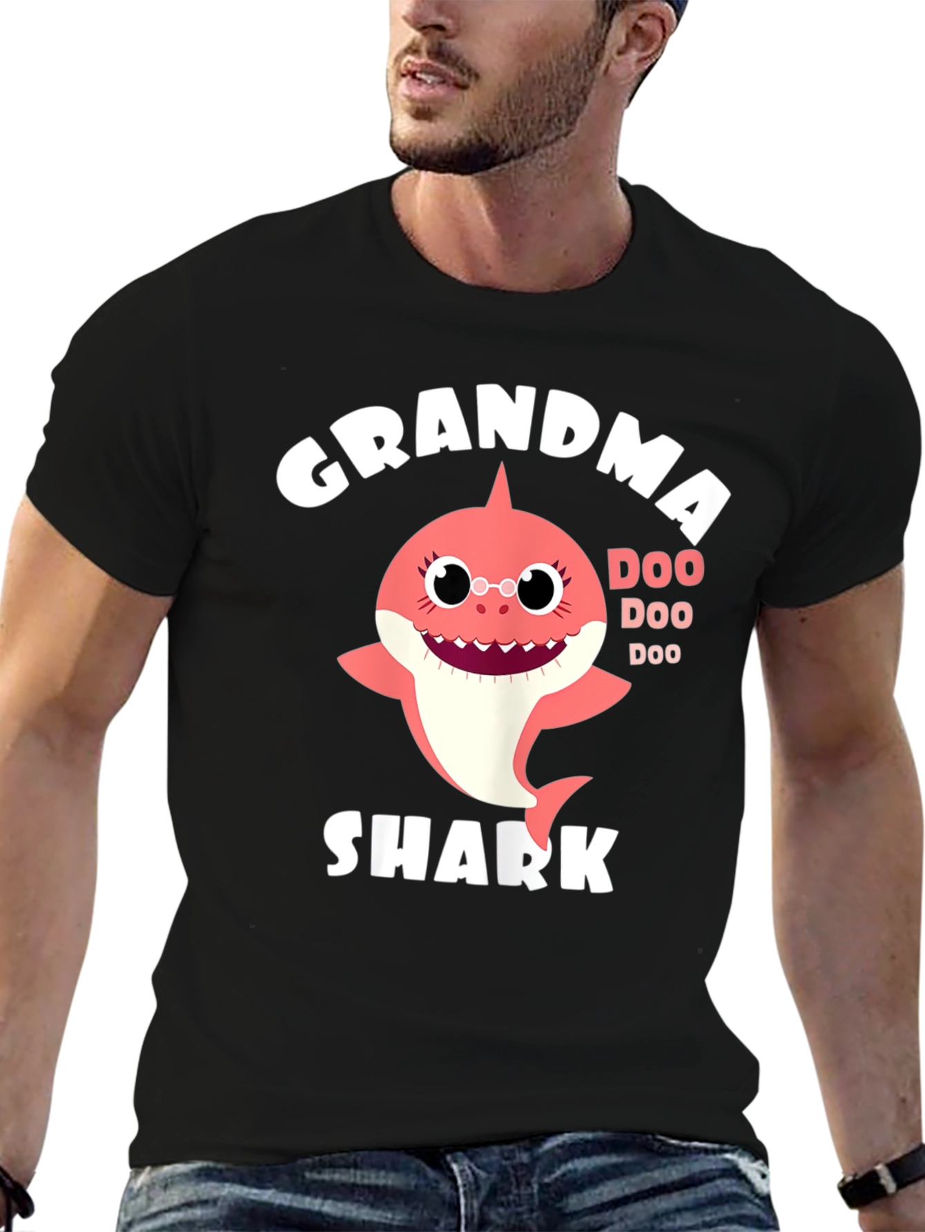 Grandma Shark Doo Doo T-Shirt - Family Matching Tee