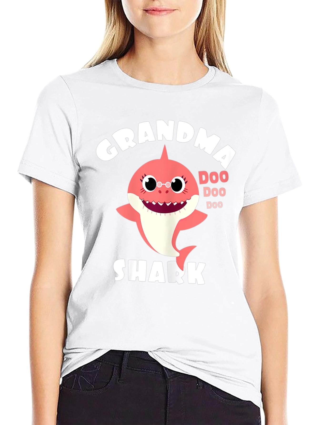 Grandma Shark Doo Doo T-Shirt - Family Matching Tee