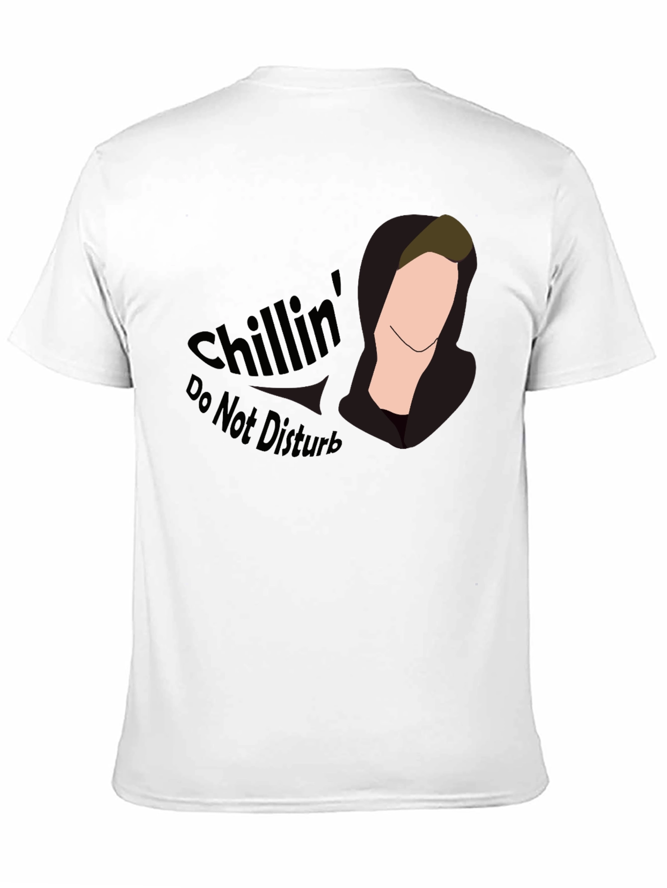 Chillin Tee - Do Not Disturb Black Graphic T-Shirt