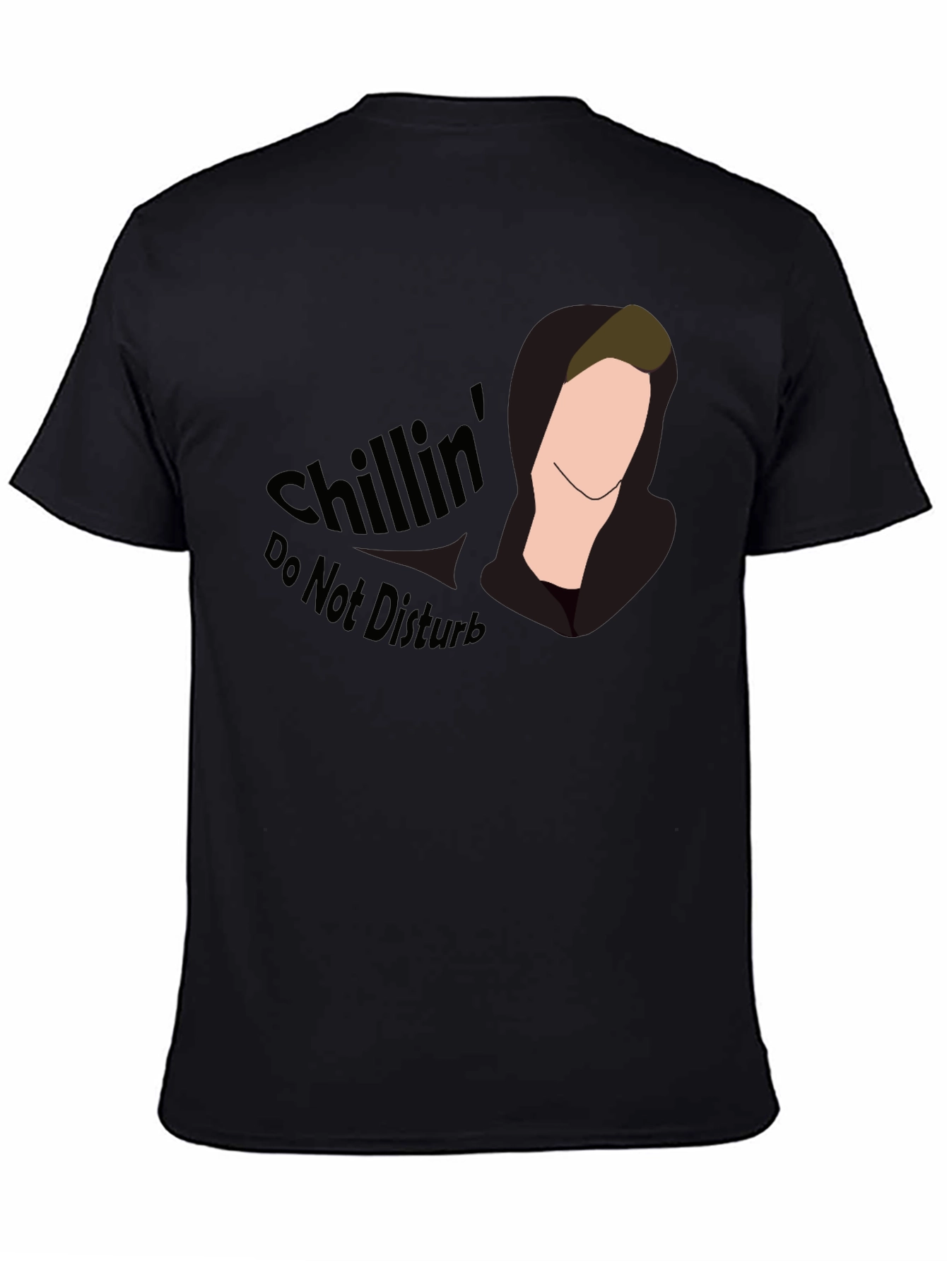 Chillin Tee - Do Not Disturb Black Graphic T-Shirt