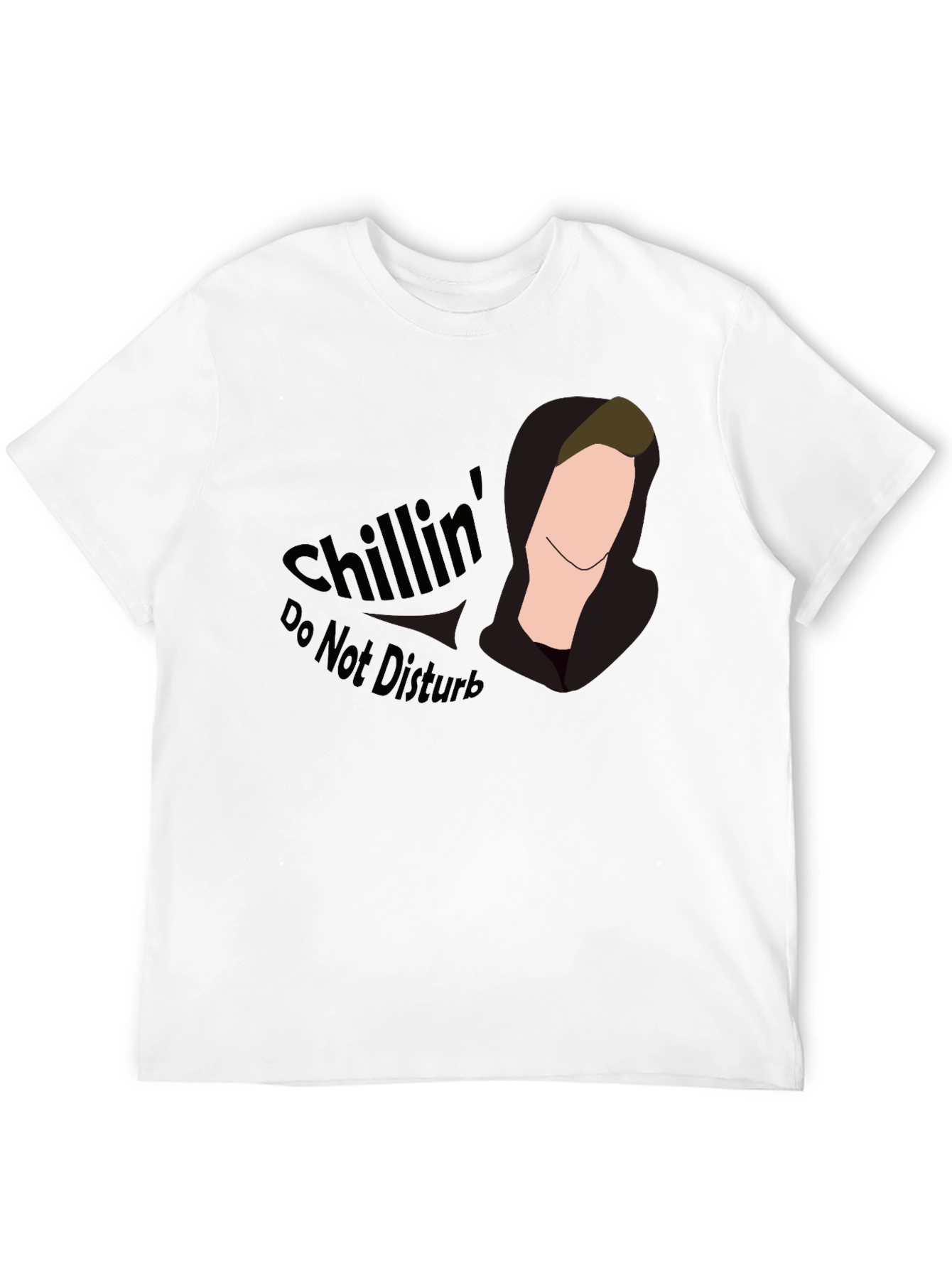 Chillin Tee - Do Not Disturb Black Graphic T-Shirt