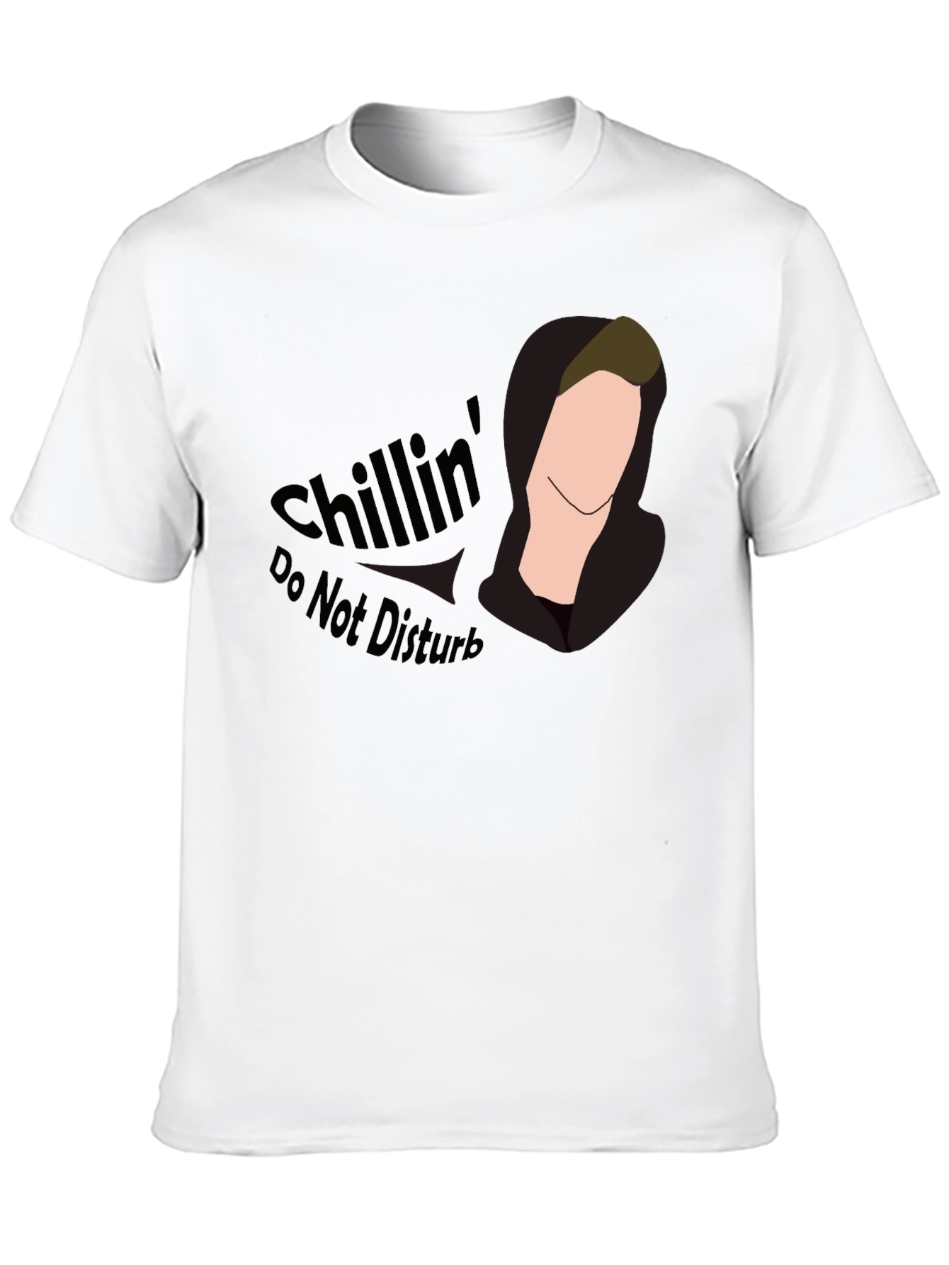 Chillin Tee - Do Not Disturb Black Graphic T-Shirt