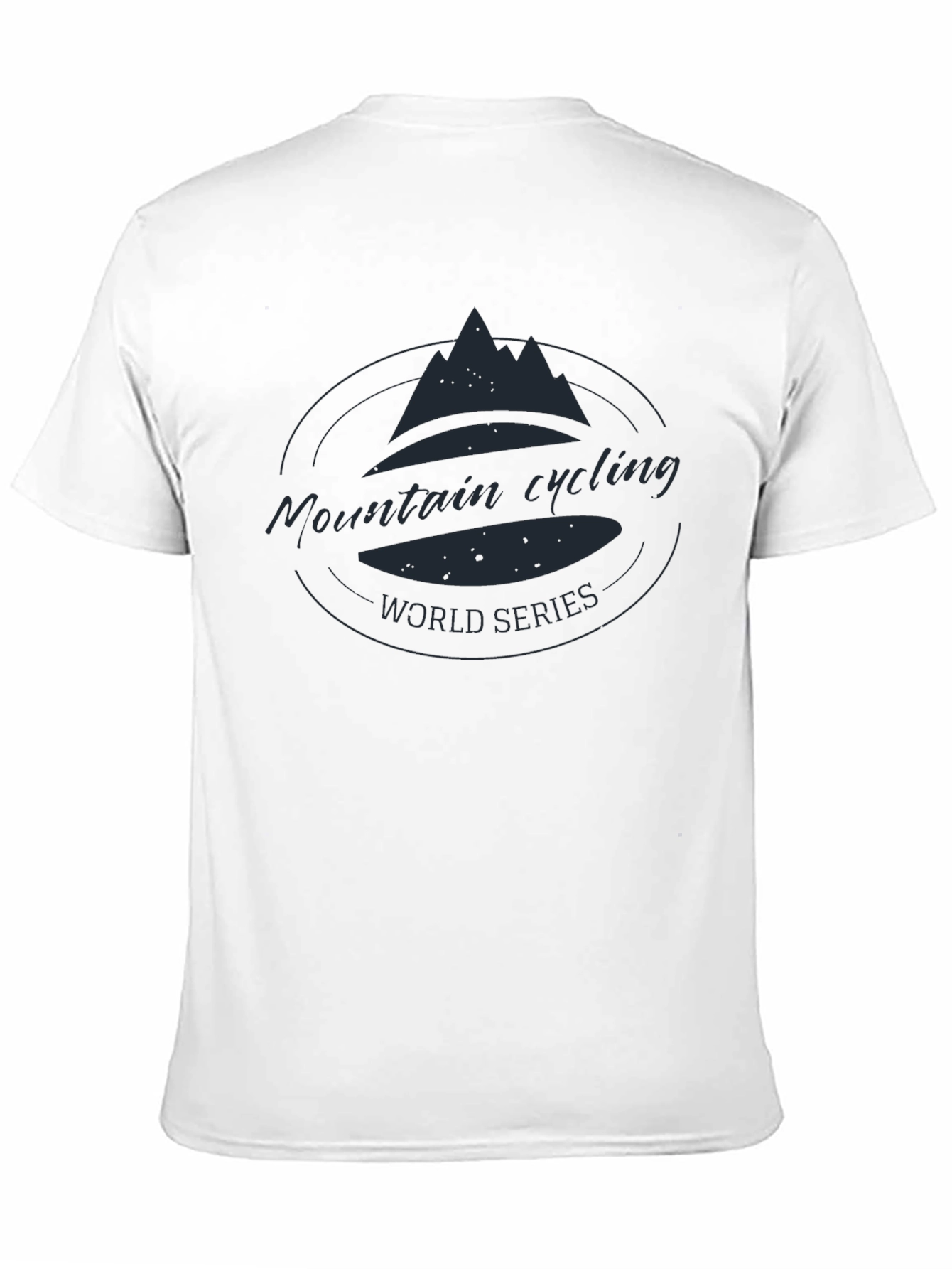 Mountain Cycling Series Black Graphic T-Shirt
