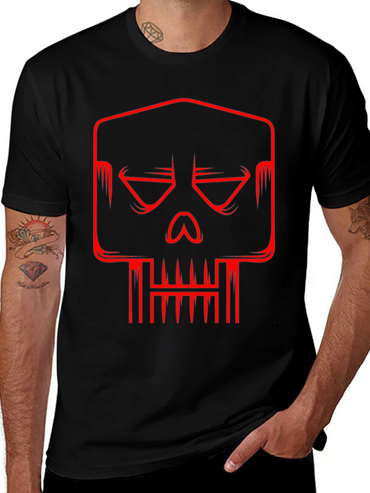Red Skull Graphic Black T-Shirt