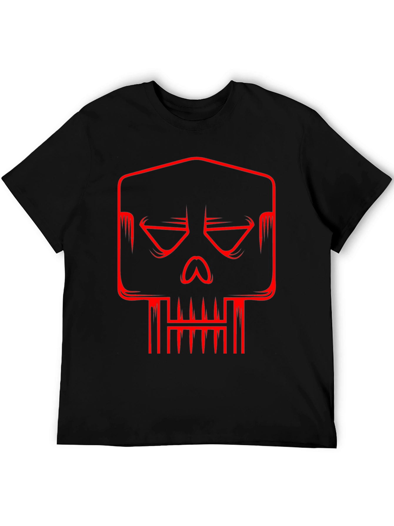 Red Skull Graphic Black T-Shirt