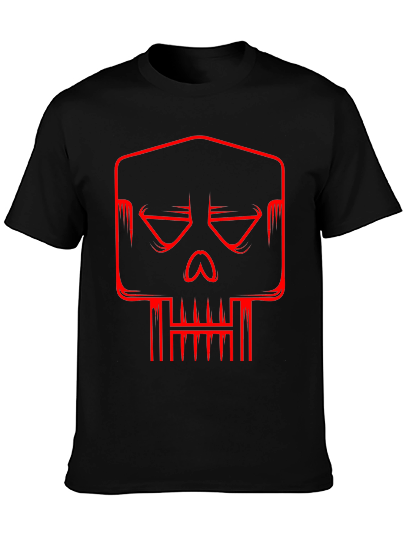 Red Skull Graphic Black T-Shirt