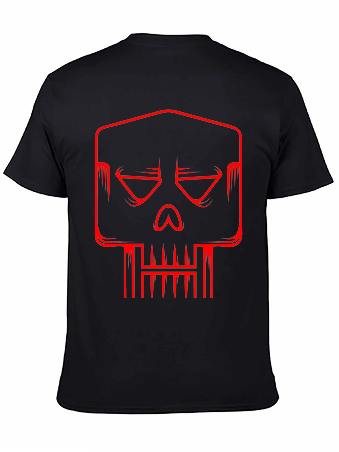 Red Skull Graphic Black T-Shirt