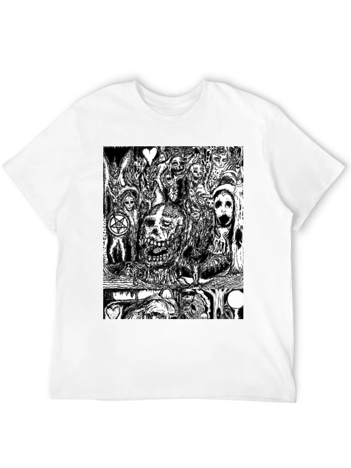 Skull Graphic Tee - Black Cotton Comfort