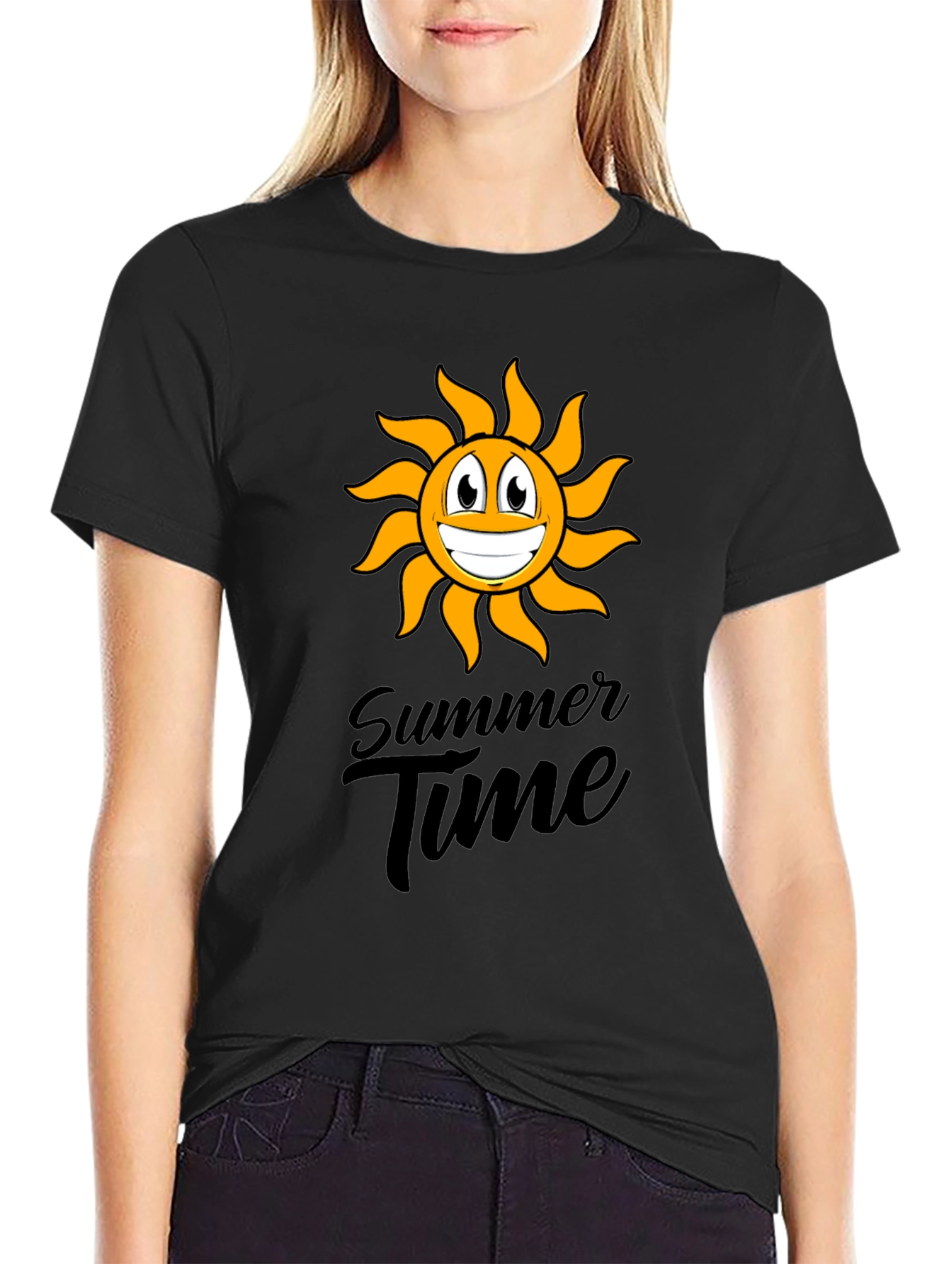 Summer Time T-Shirt - Smiling Sun Design