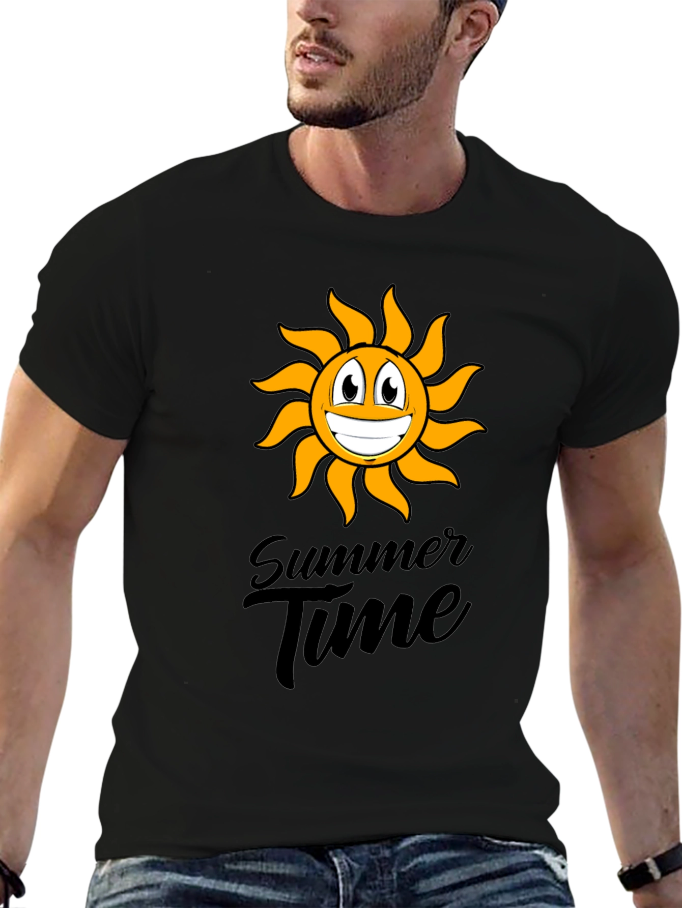 Summer Time T-Shirt - Smiling Sun Design