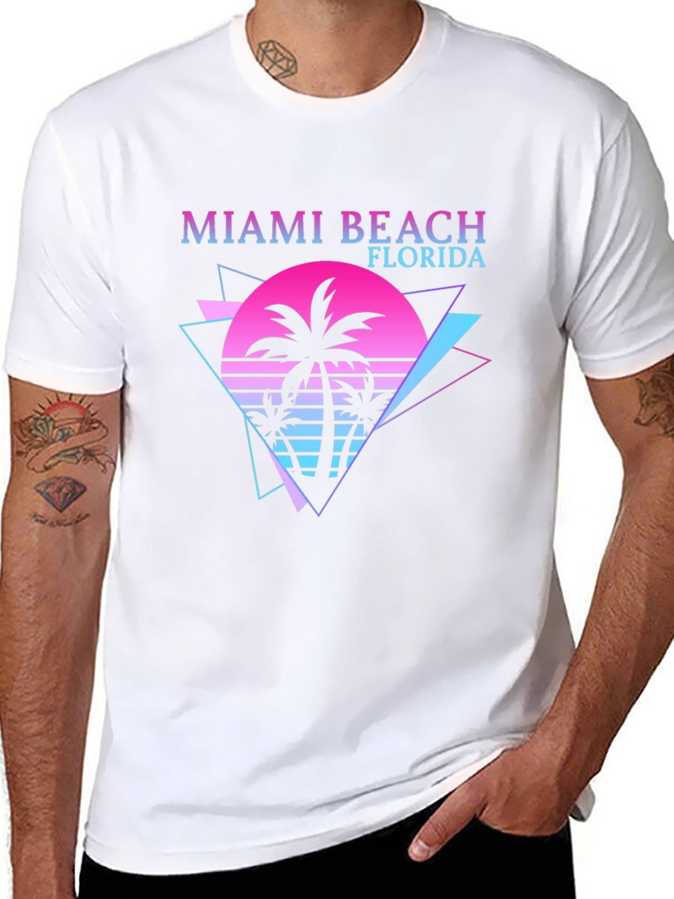Miami Beach Florida Retro Style T-Shirt