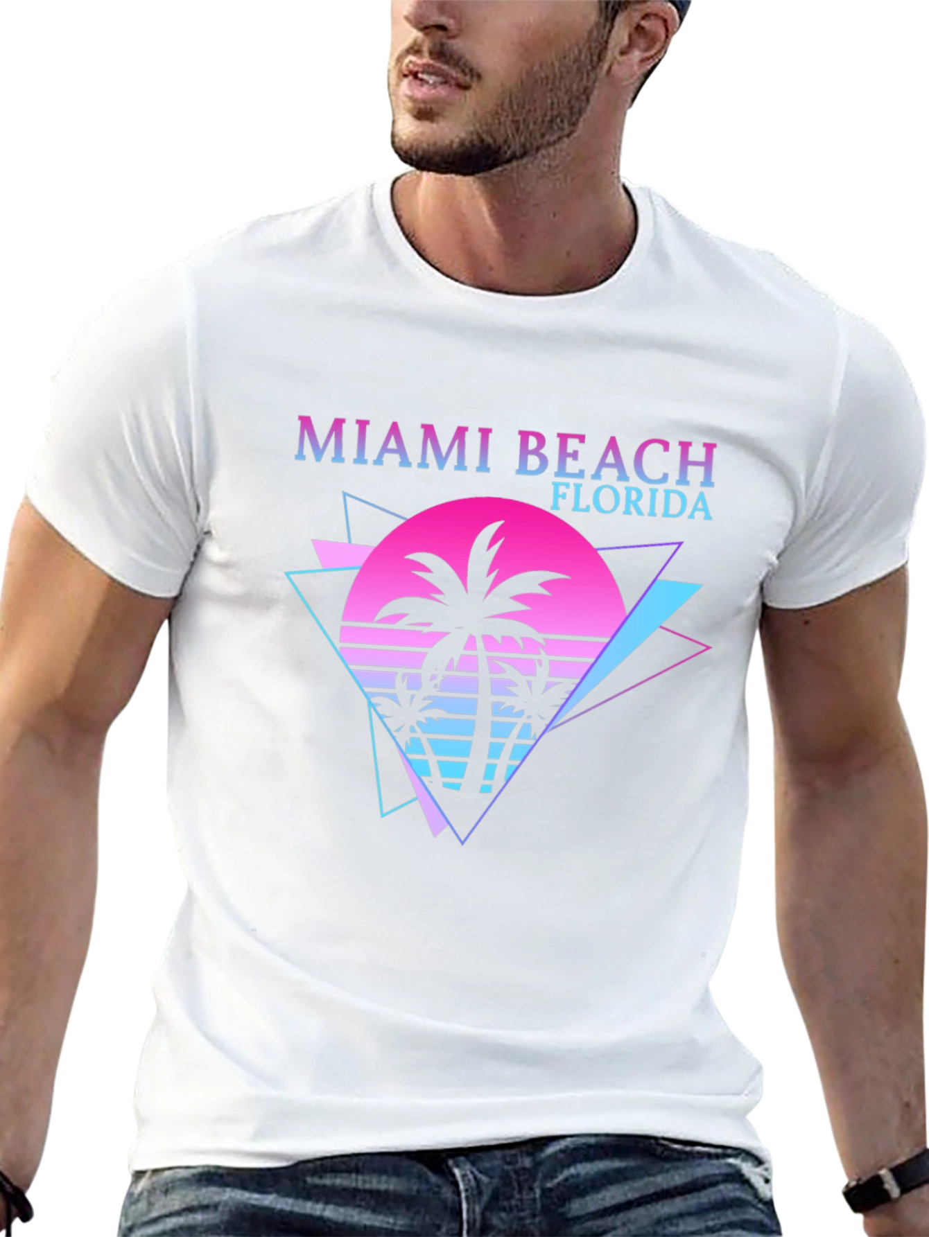 Miami Beach Florida Retro Style T-Shirt