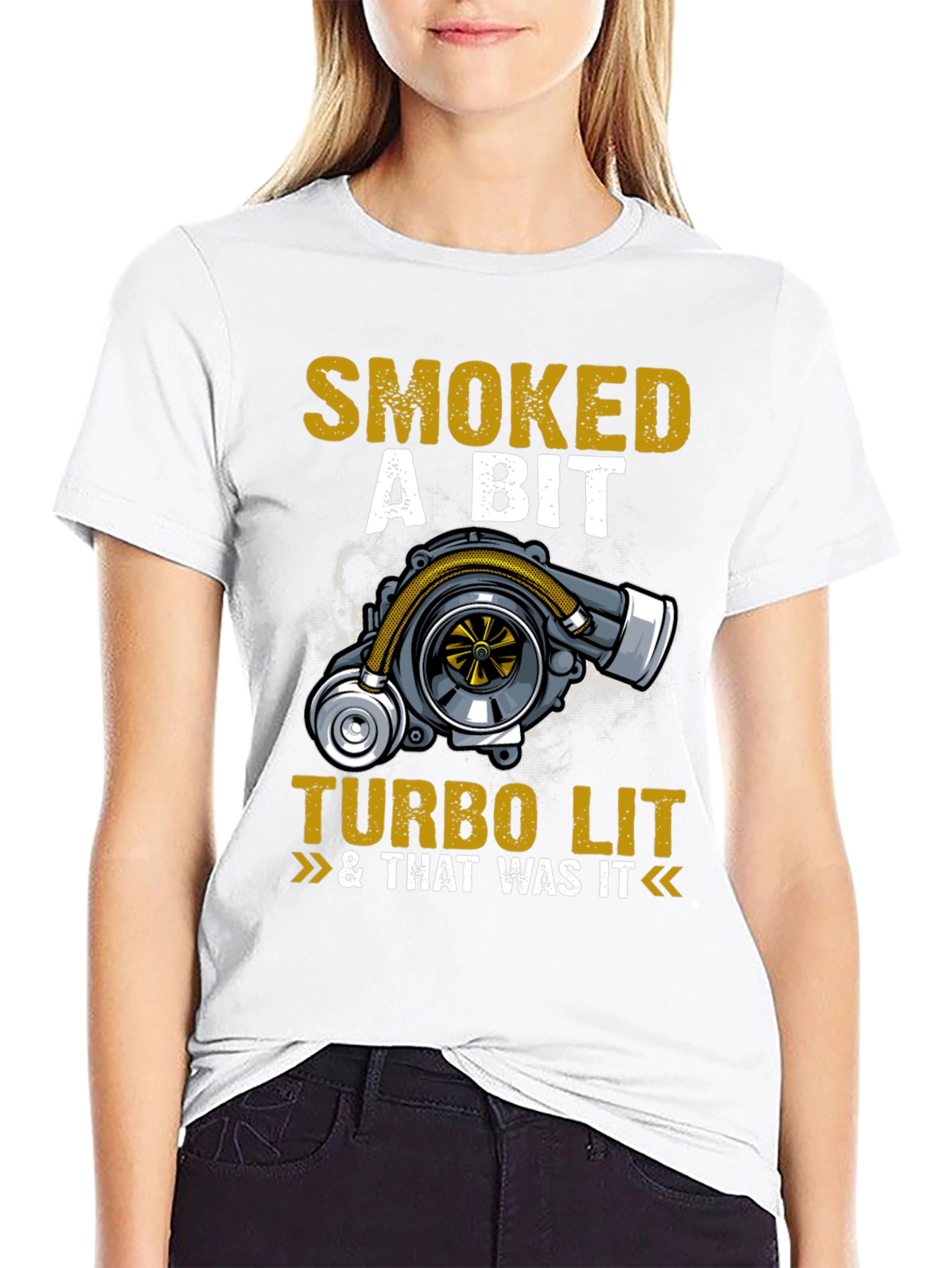 Smoked A Bit Turbo Lit Graphic T-Shirt