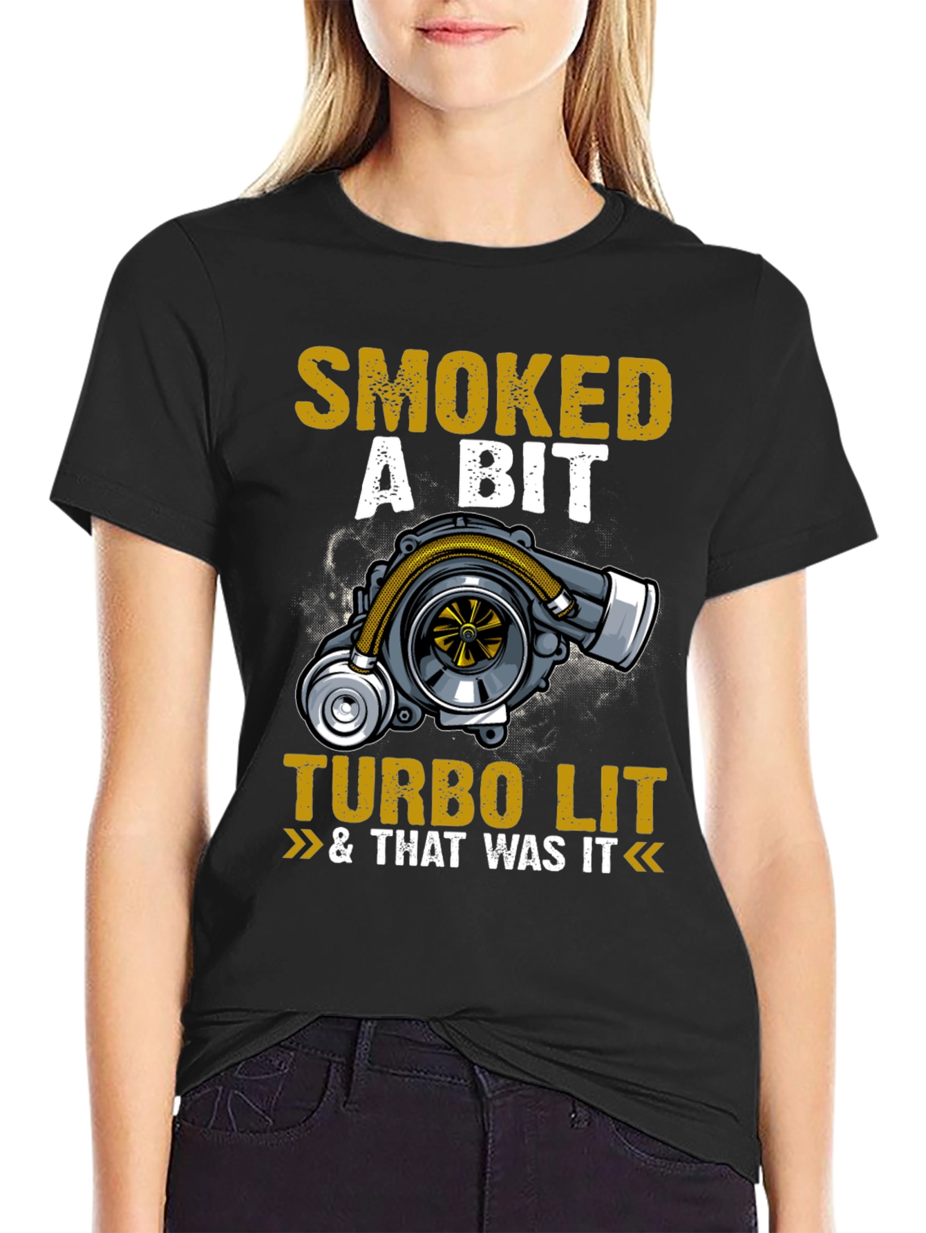 Smoked A Bit Turbo Lit Graphic T-Shirt