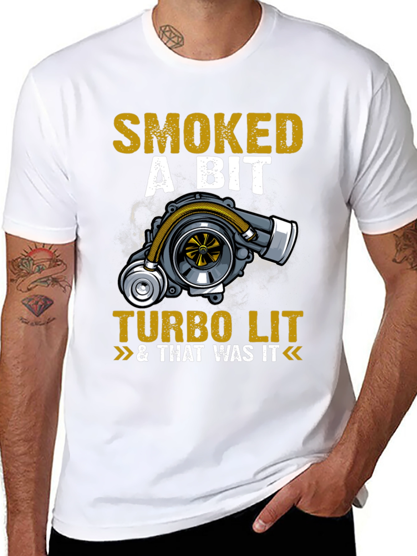 Smoked A Bit Turbo Lit Graphic T-Shirt