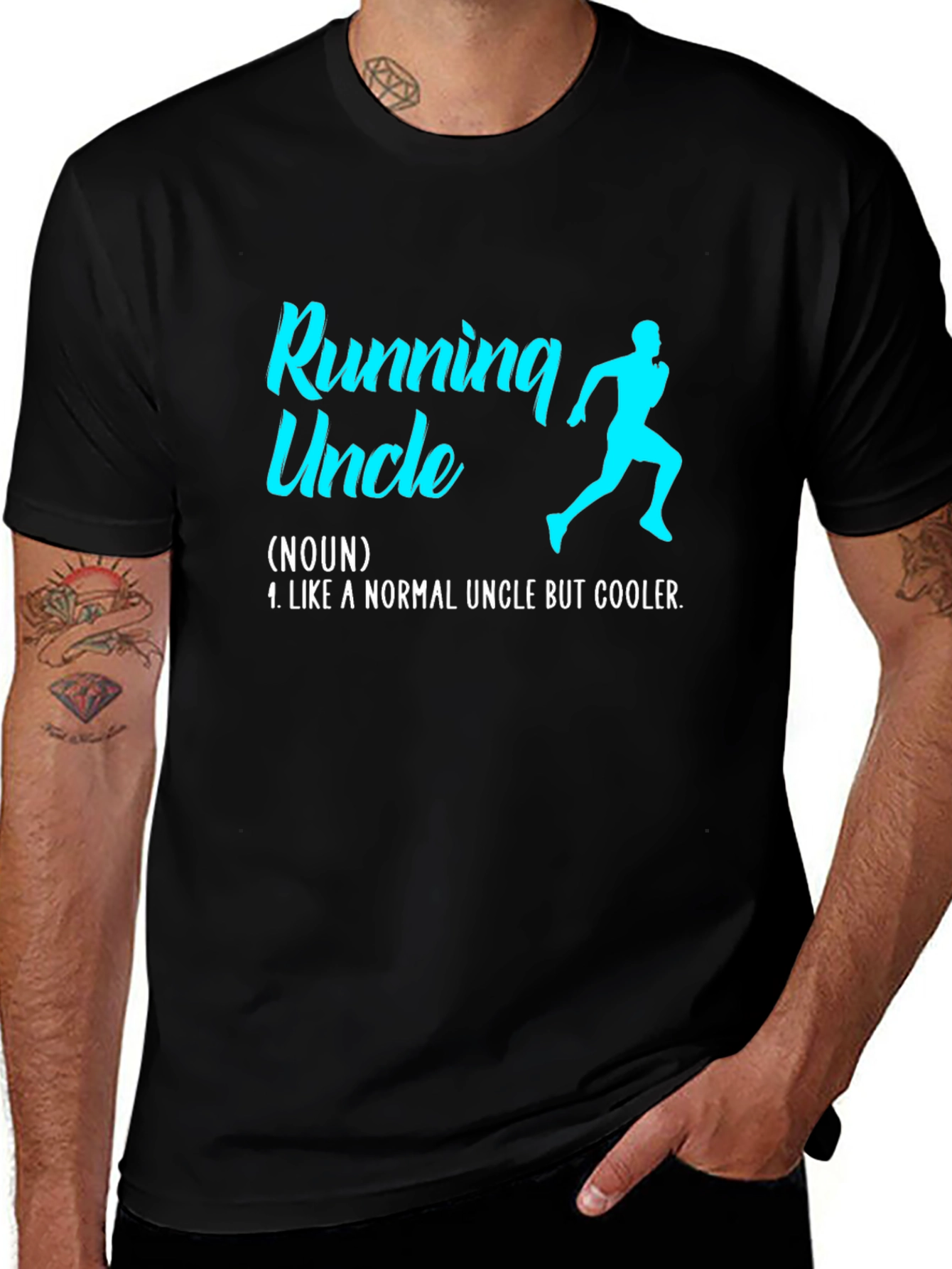 Running Uncle T-Shirt - Cool Uncle Definition Tee