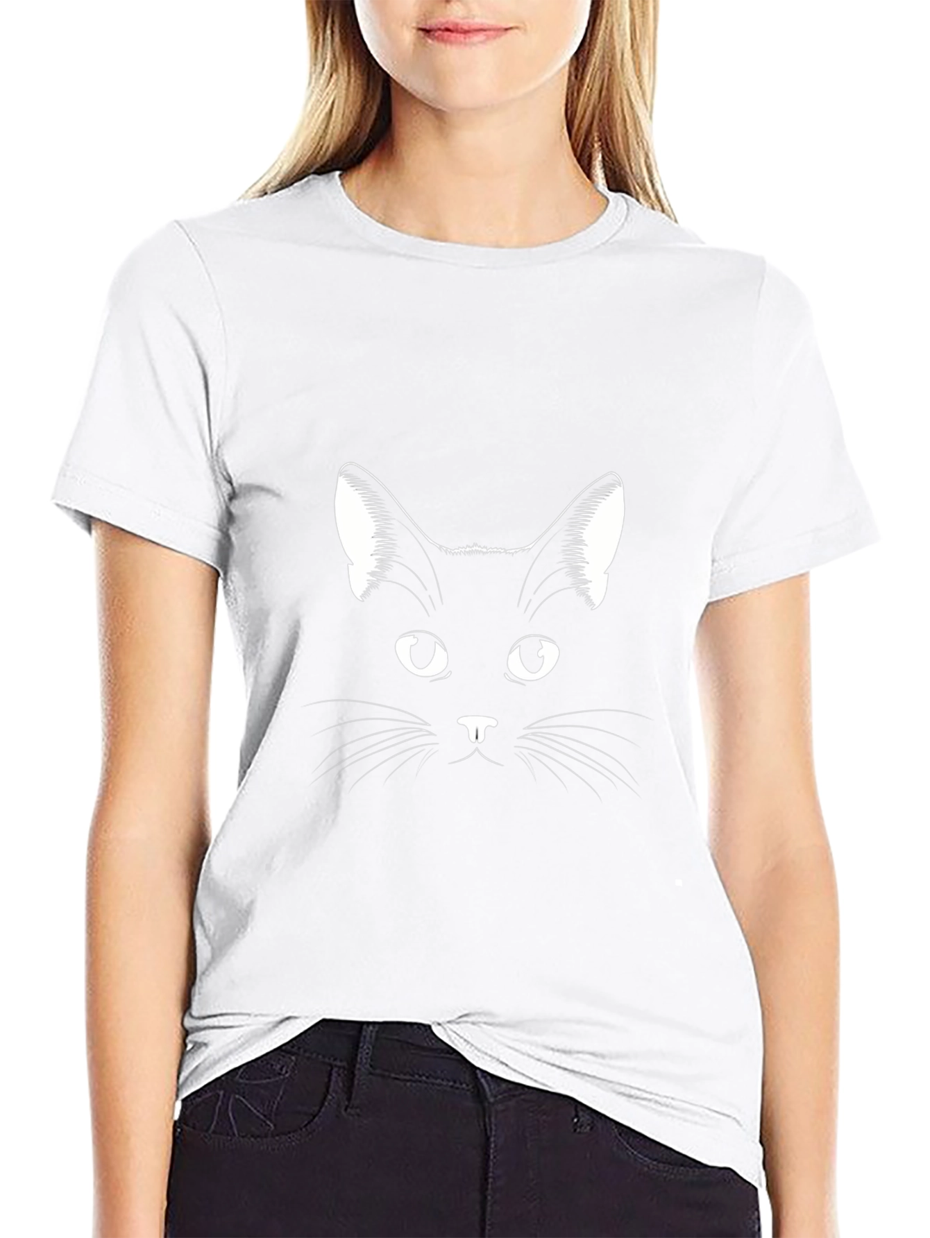 Black Cat Graphic Tee - Stylish Mens T-Shirt