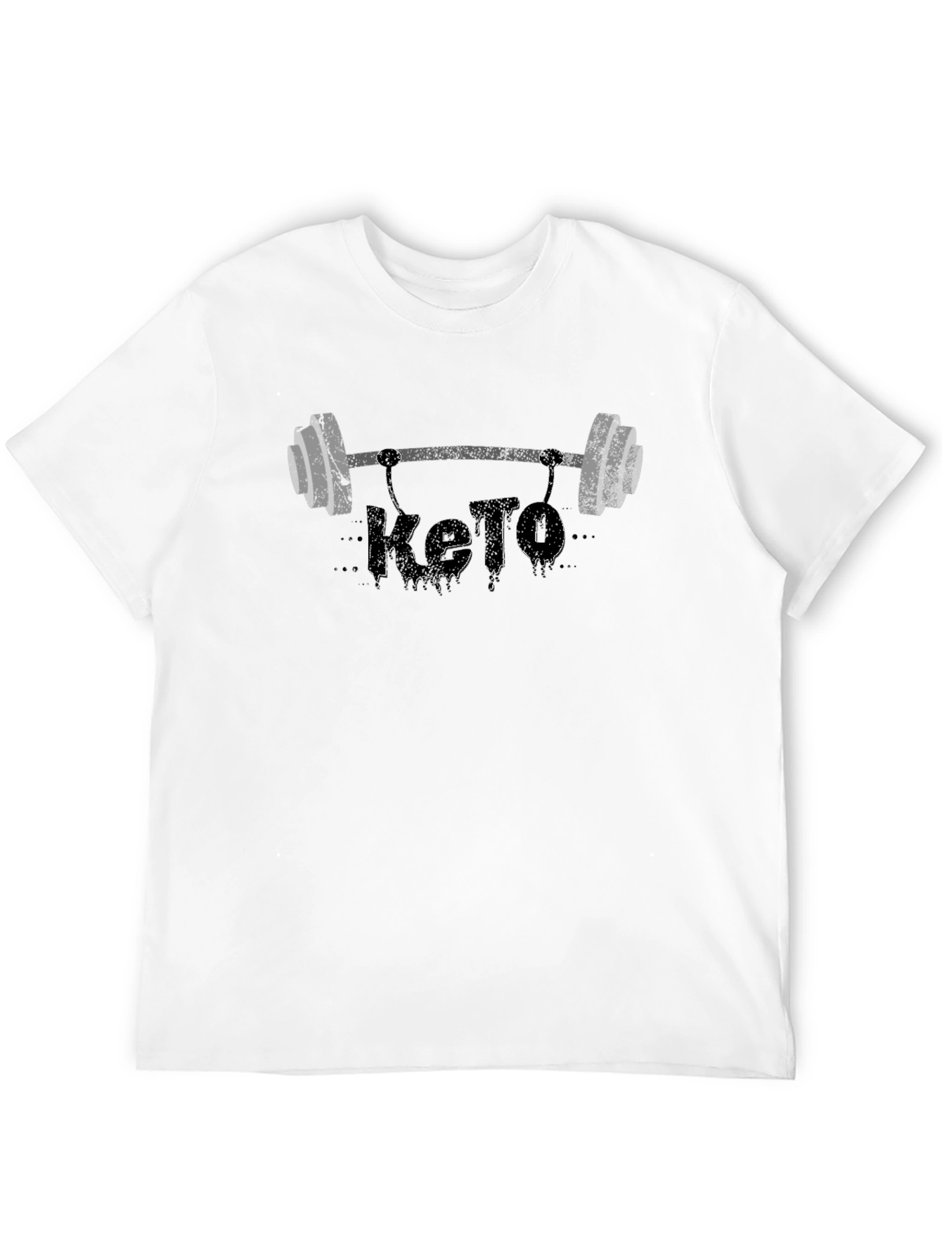 Keto Barbell T-Shirt - Fitness & Diet Apparel