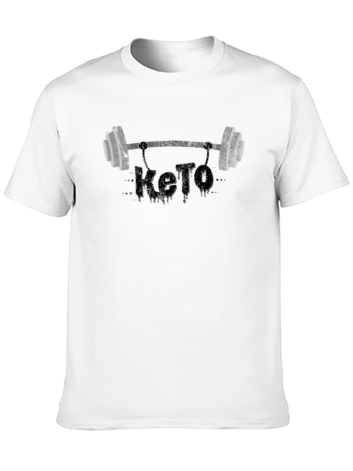 Keto Barbell T-Shirt - Fitness & Diet Apparel
