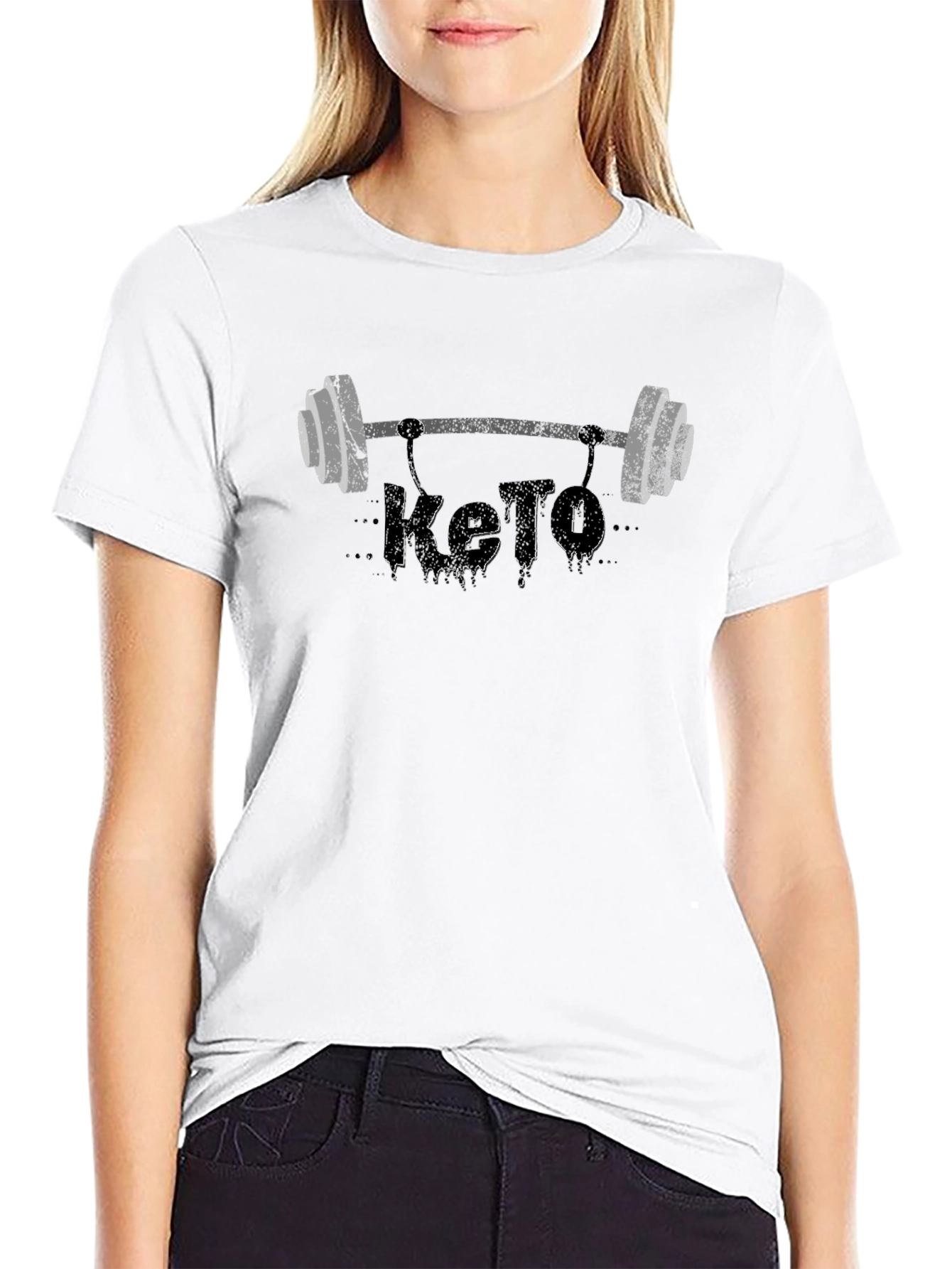Keto Barbell T-Shirt - Fitness & Diet Apparel