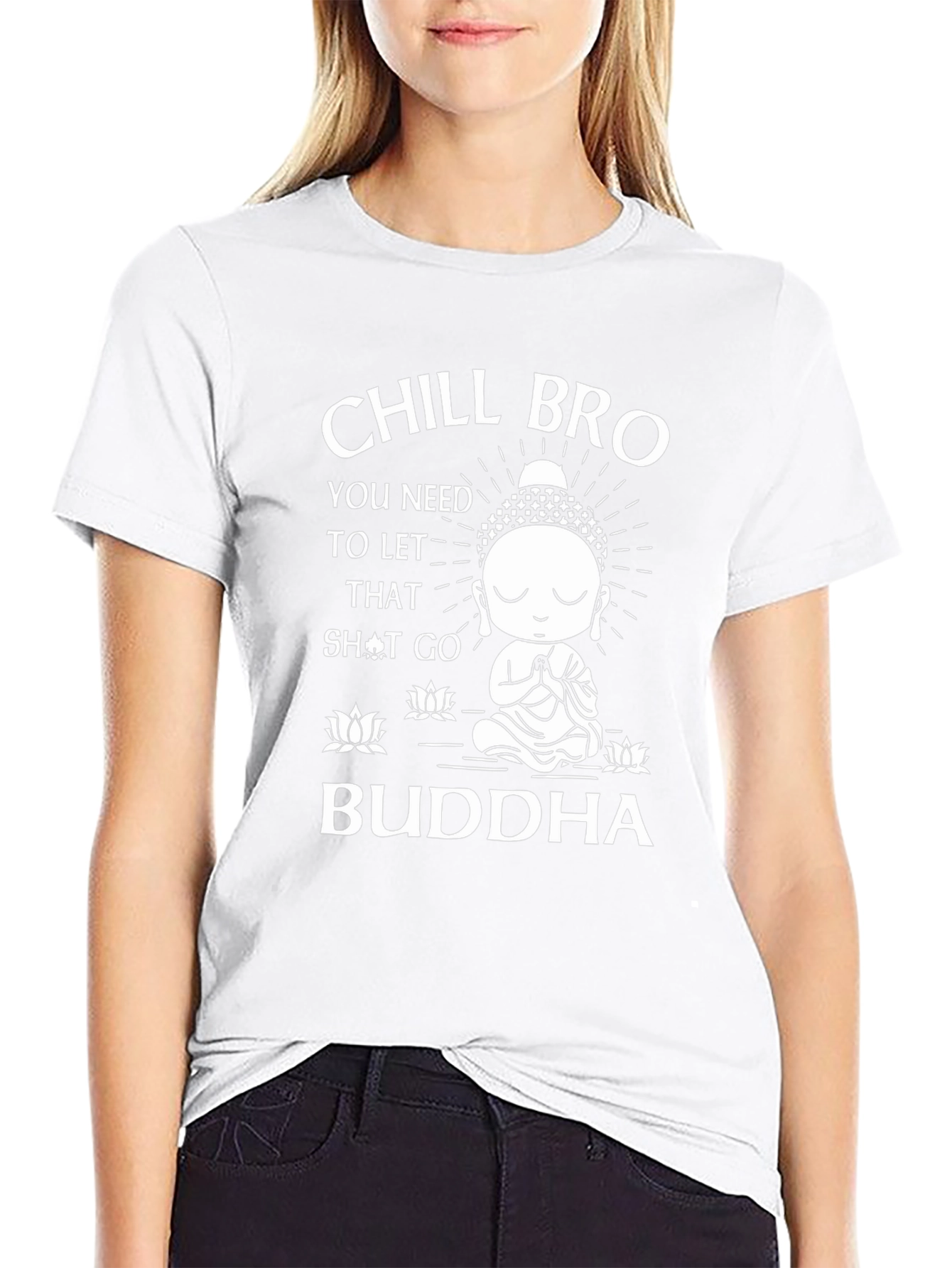 Chill Bro Buddha Graphic T-Shirt - Relaxed Zen Vibes