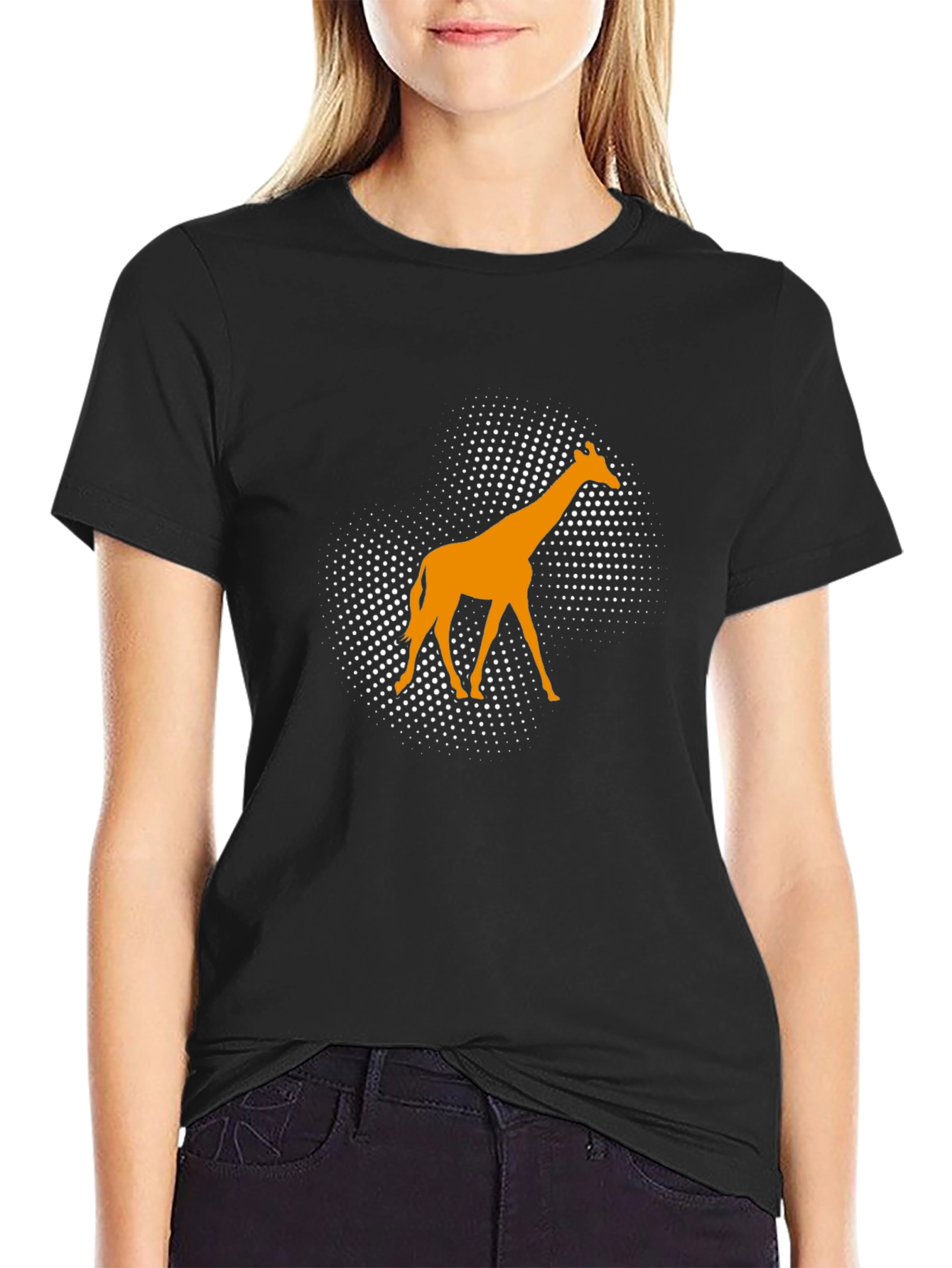 Giraffe Graphic Tee - Modern Animal Print