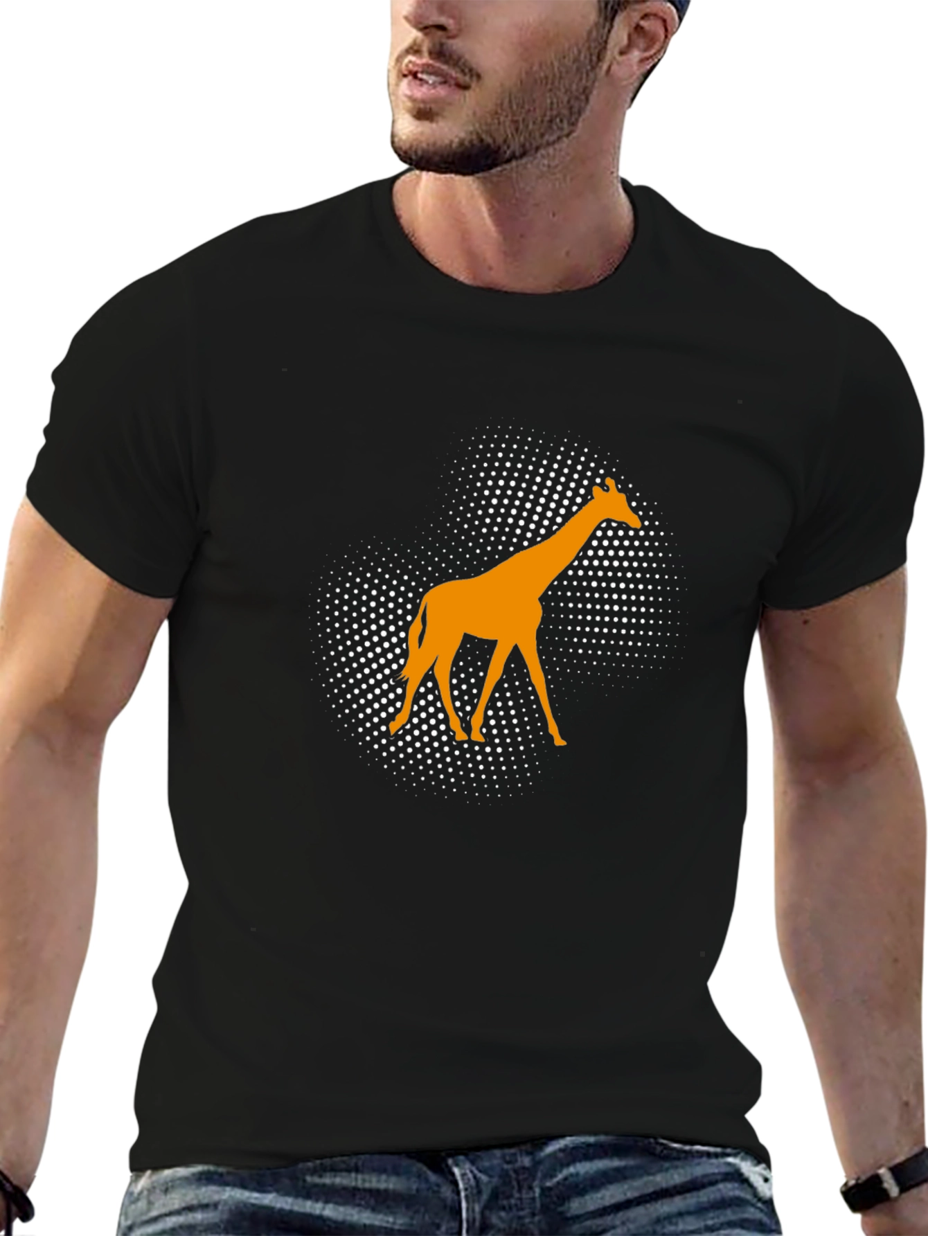 Giraffe Graphic Tee - Modern Animal Print