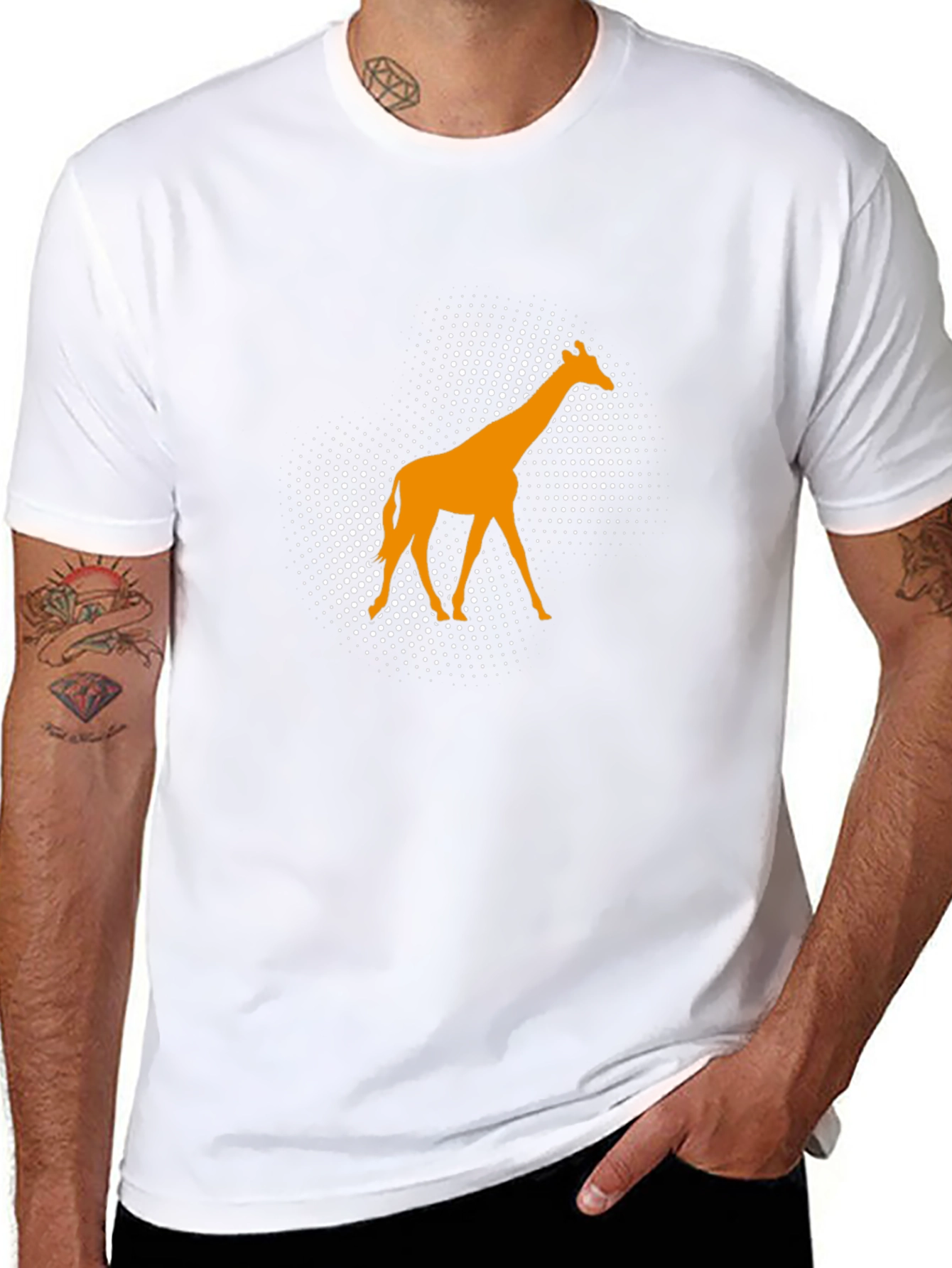 Giraffe Graphic Tee - Modern Animal Print