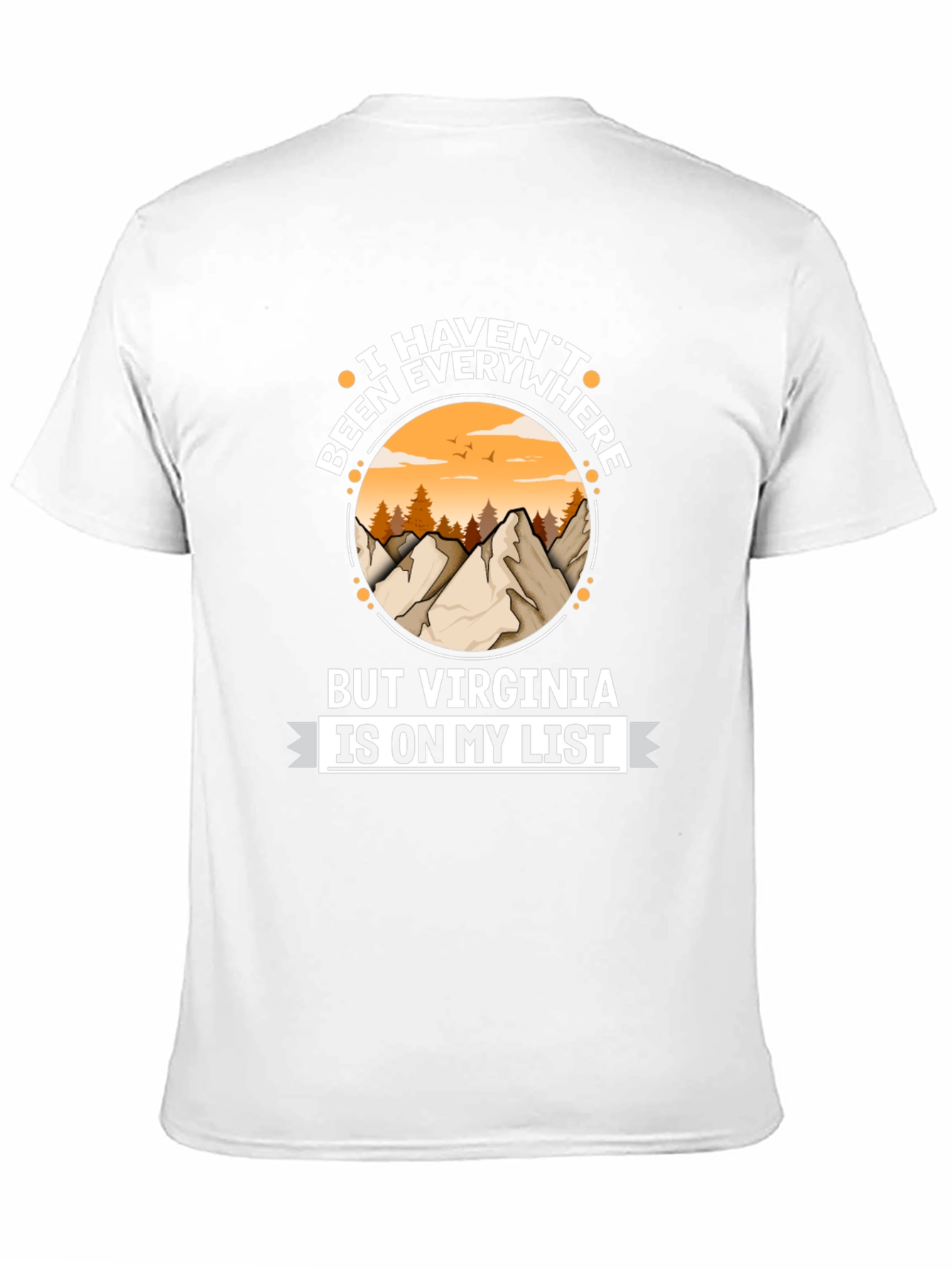 Virginia Travel List T-Shirt - Adventure Awaits!