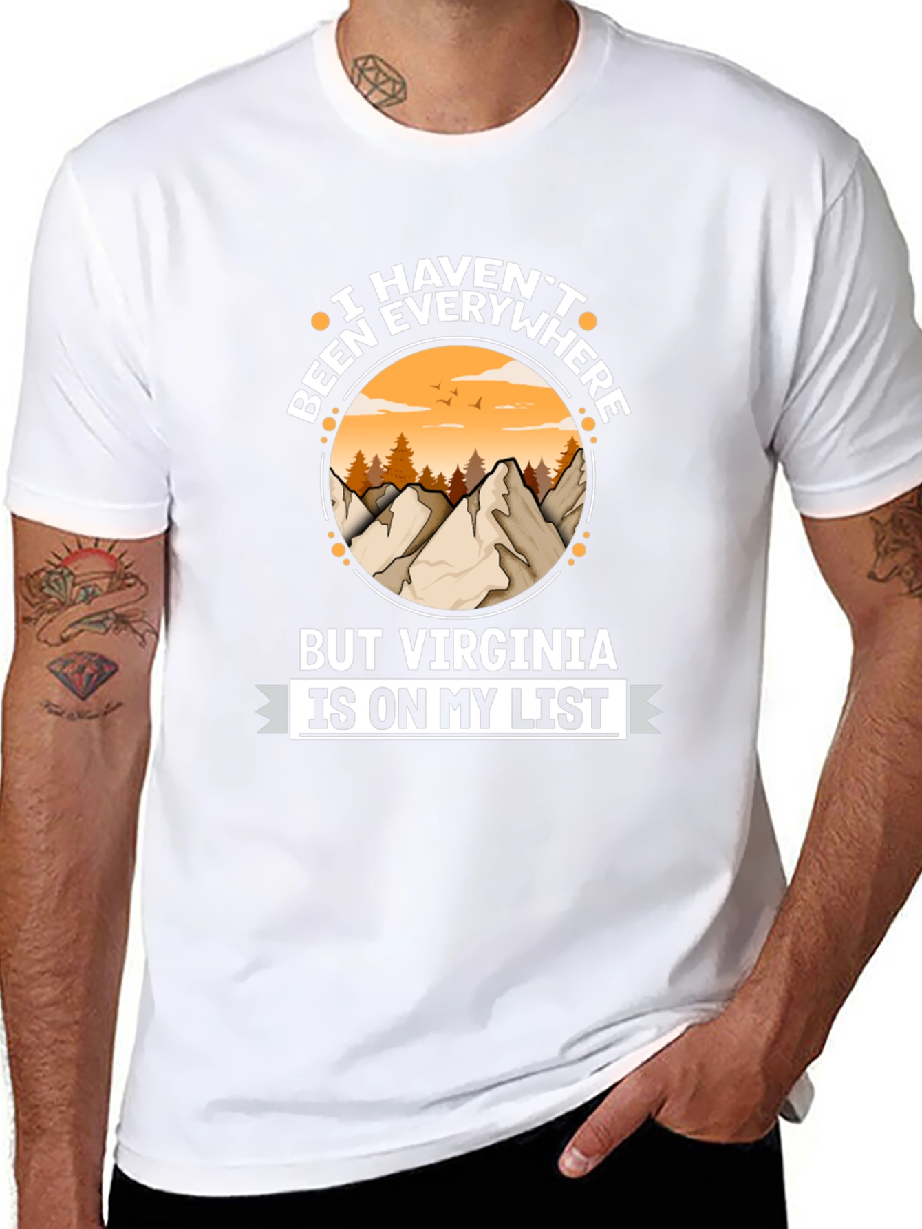 Virginia Travel List T-Shirt - Adventure Awaits!