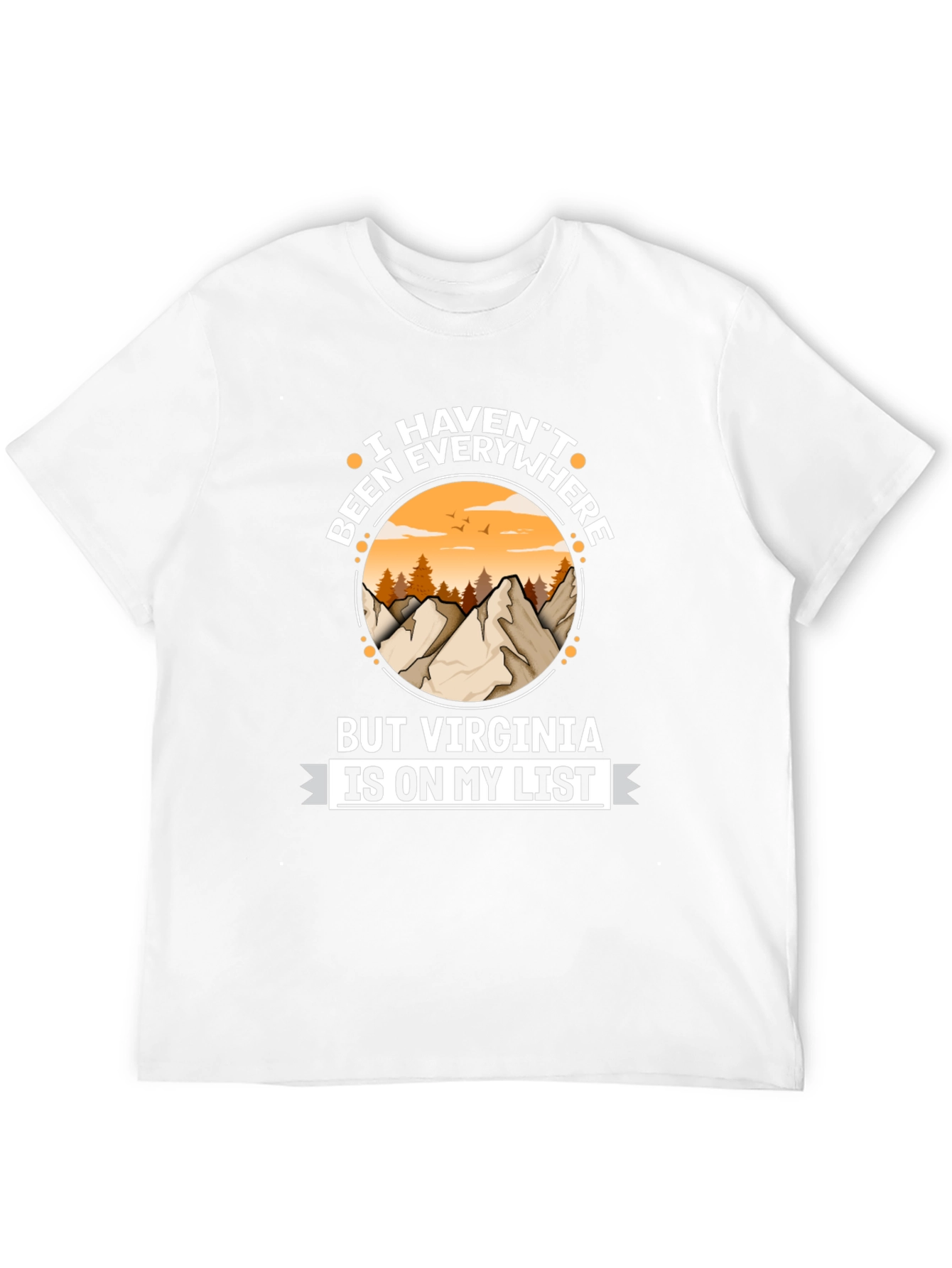 Virginia Travel List T-Shirt - Adventure Awaits!