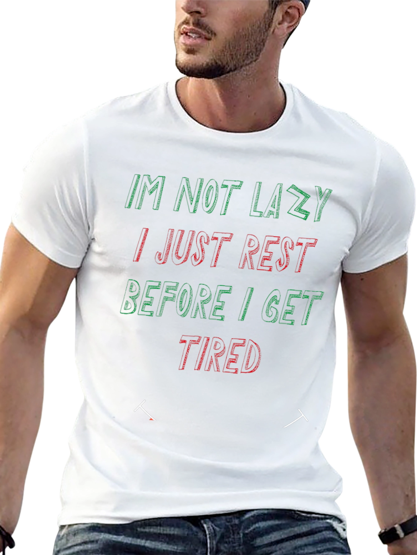 Funny Not Lazy Slogan T-Shirt