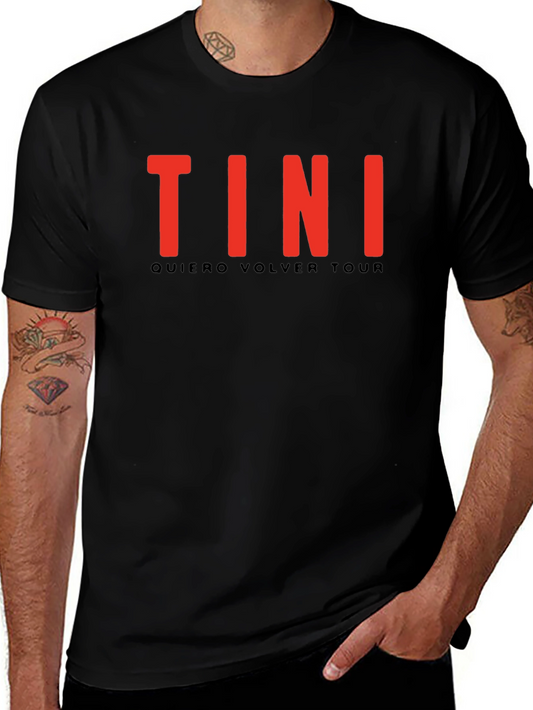 TINI Quiero Volver Tour Black T-Shirt