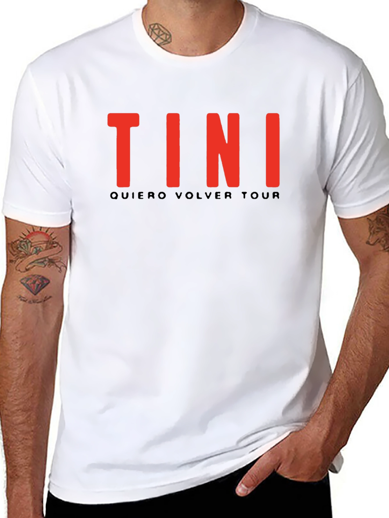 TINI Quiero Volver Tour Black T-Shirt