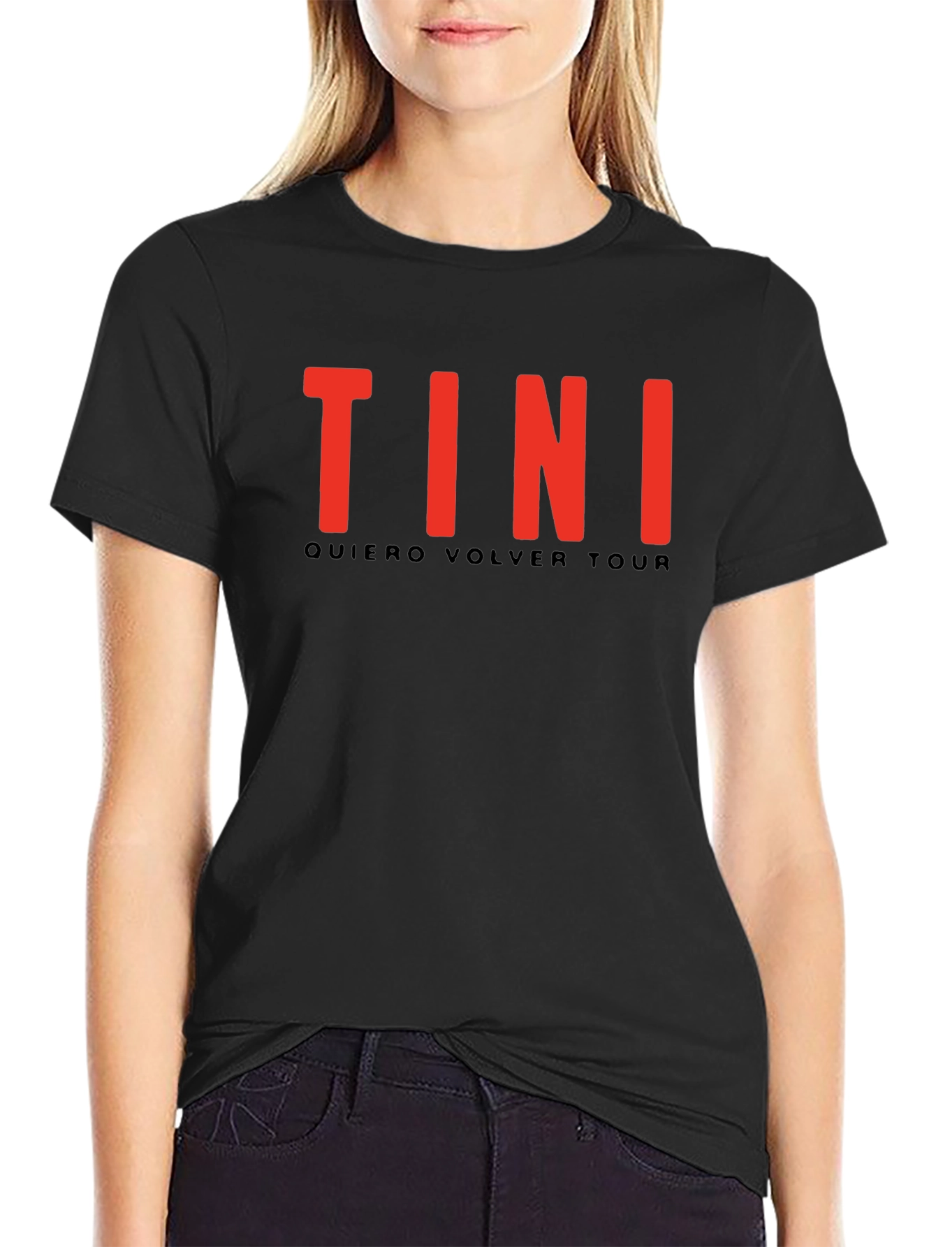 TINI Quiero Volver Tour Black T-Shirt