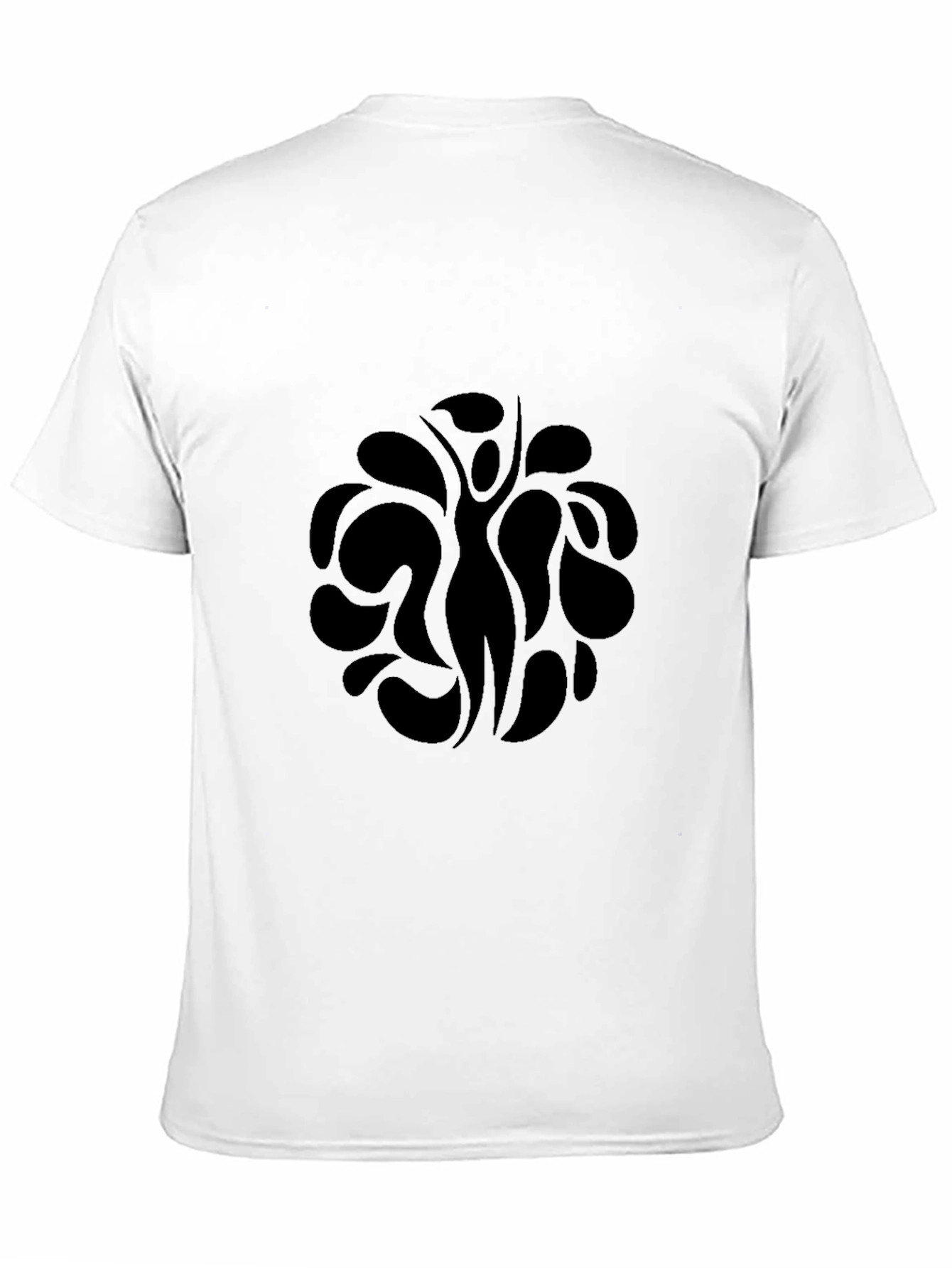Abstract Human Silhouette Black T-Shirt