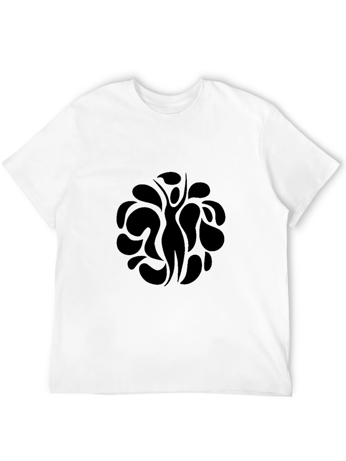 Abstract Human Silhouette Black T-Shirt