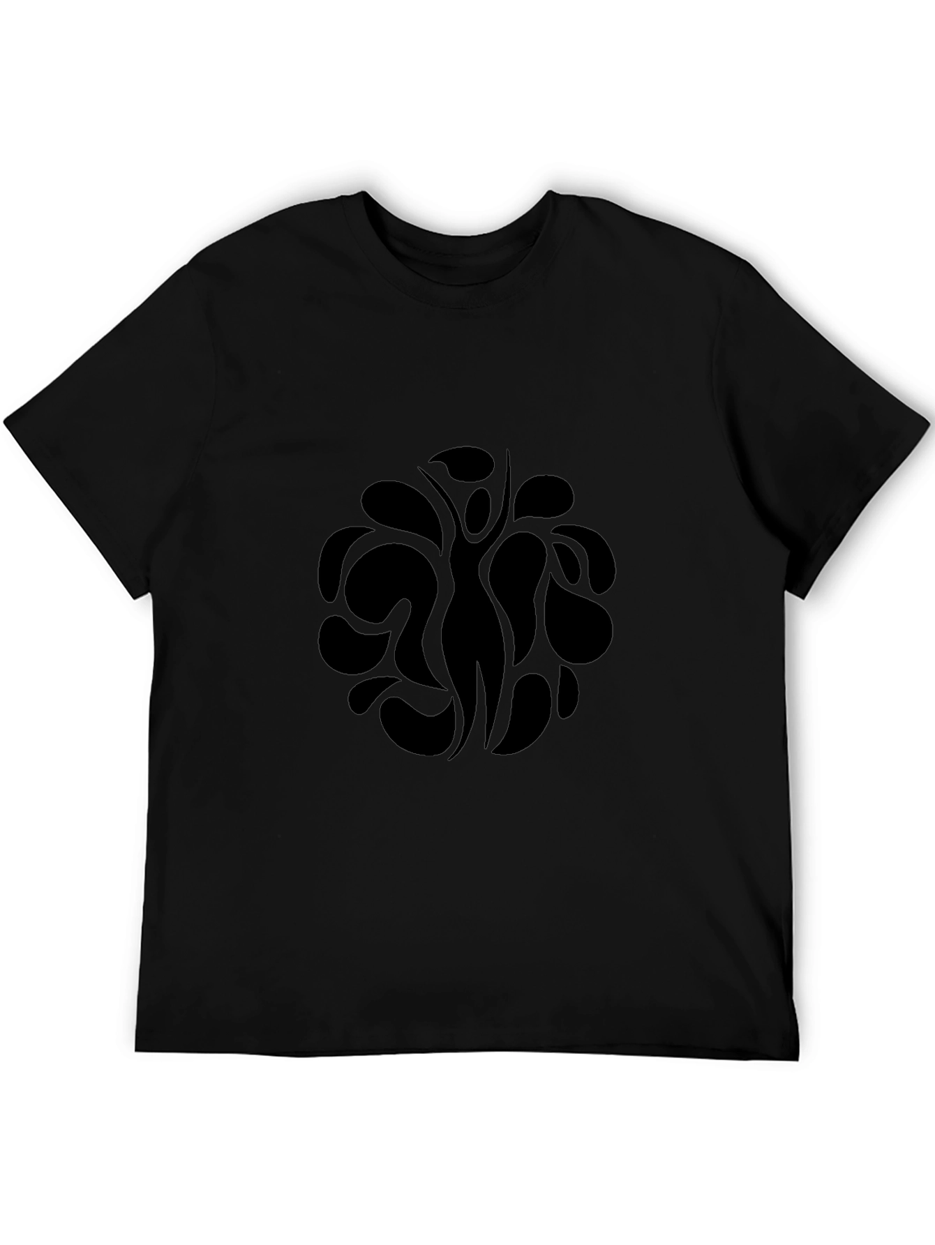Abstract Human Silhouette Black T-Shirt