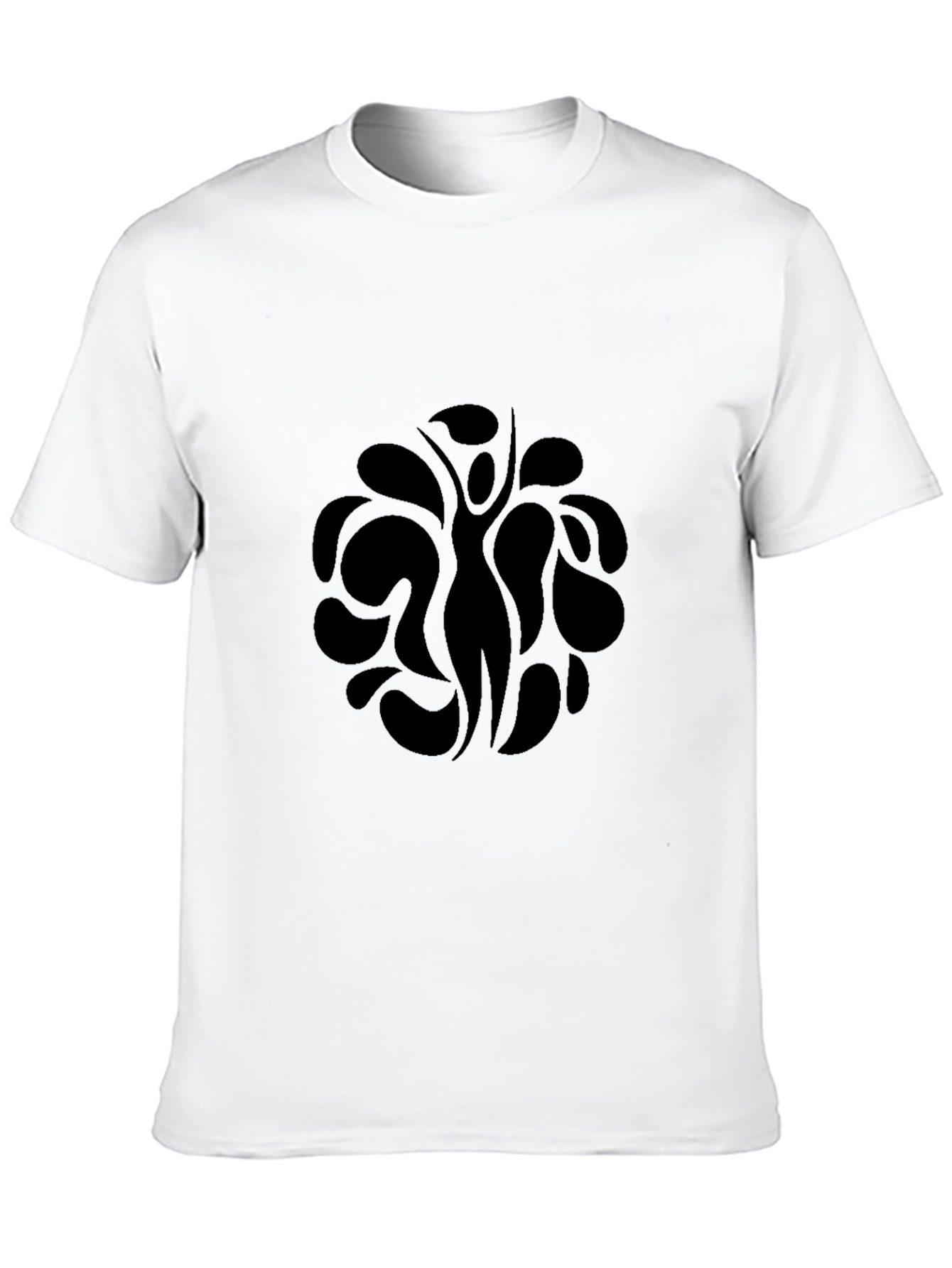 Abstract Human Silhouette Black T-Shirt