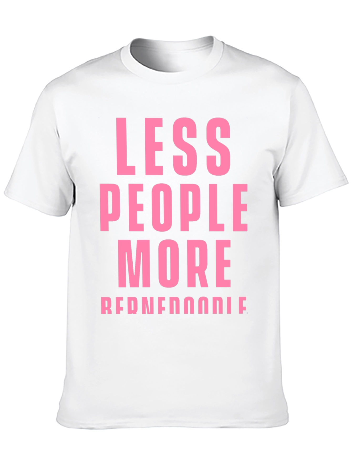 Less People More Reddendoodle Pink Graphic Tee