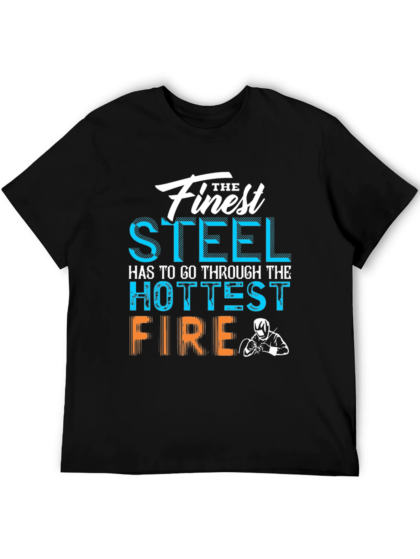 Finest Steel Fire Black Graphic T-Shirt