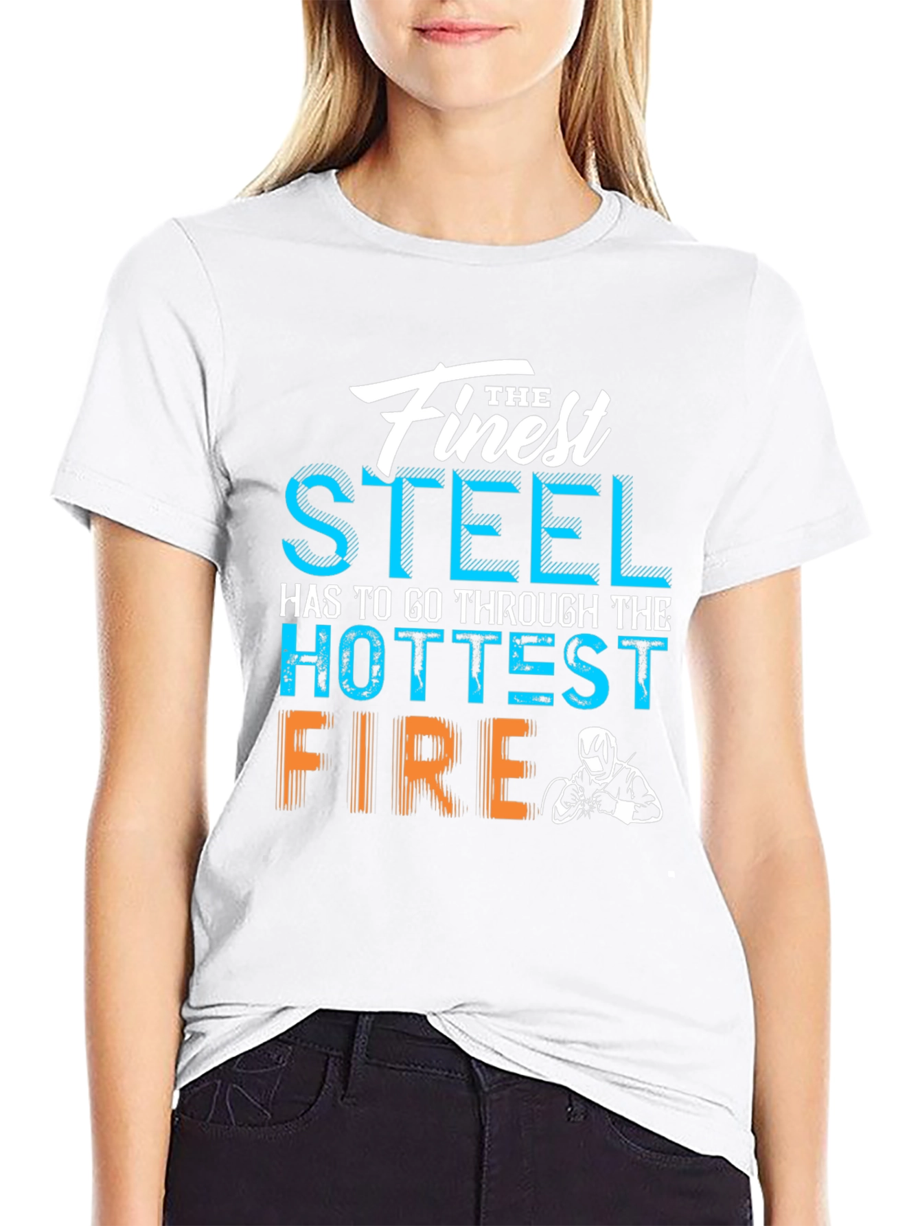 Finest Steel Fire Black Graphic T-Shirt