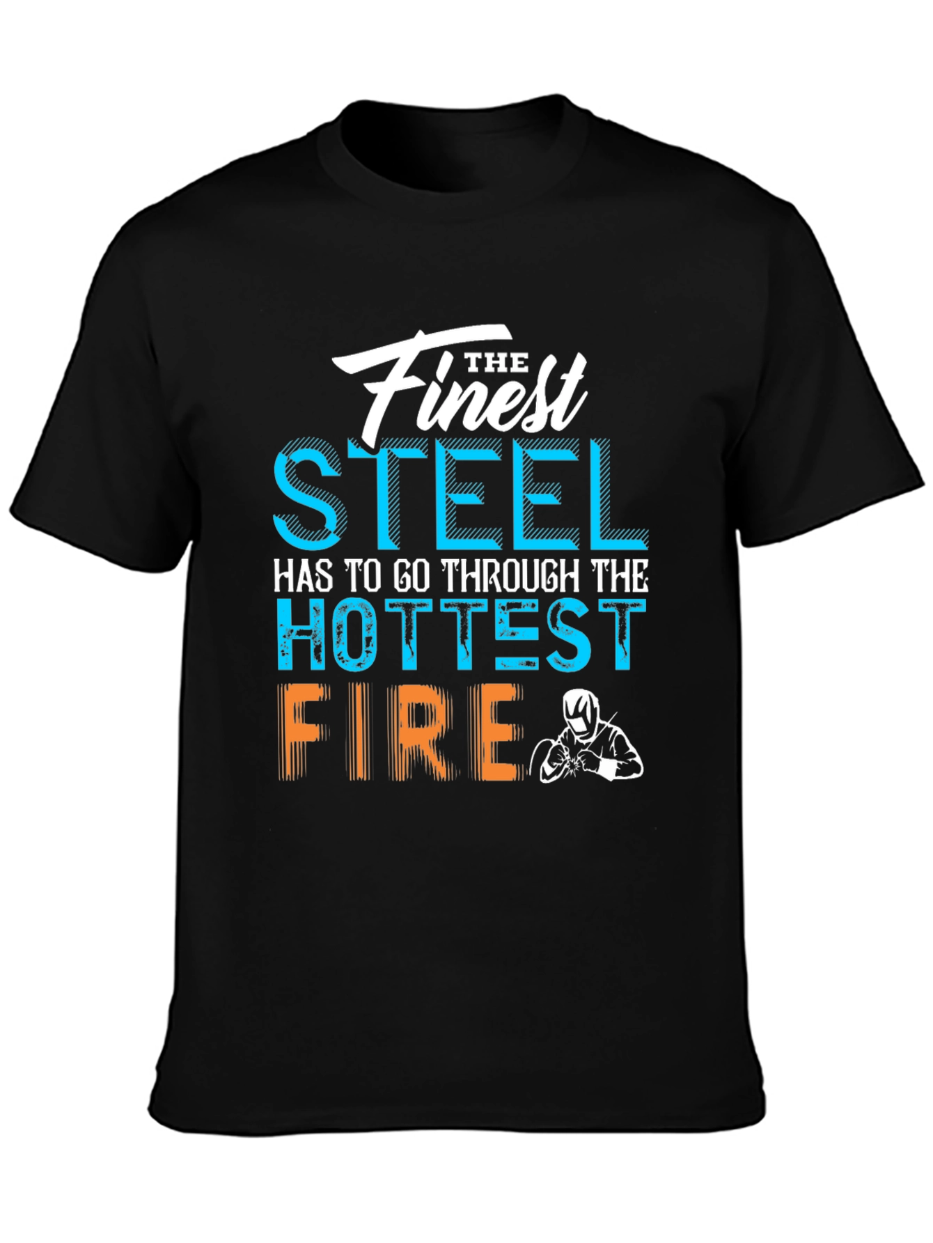 Finest Steel Fire Black Graphic T-Shirt
