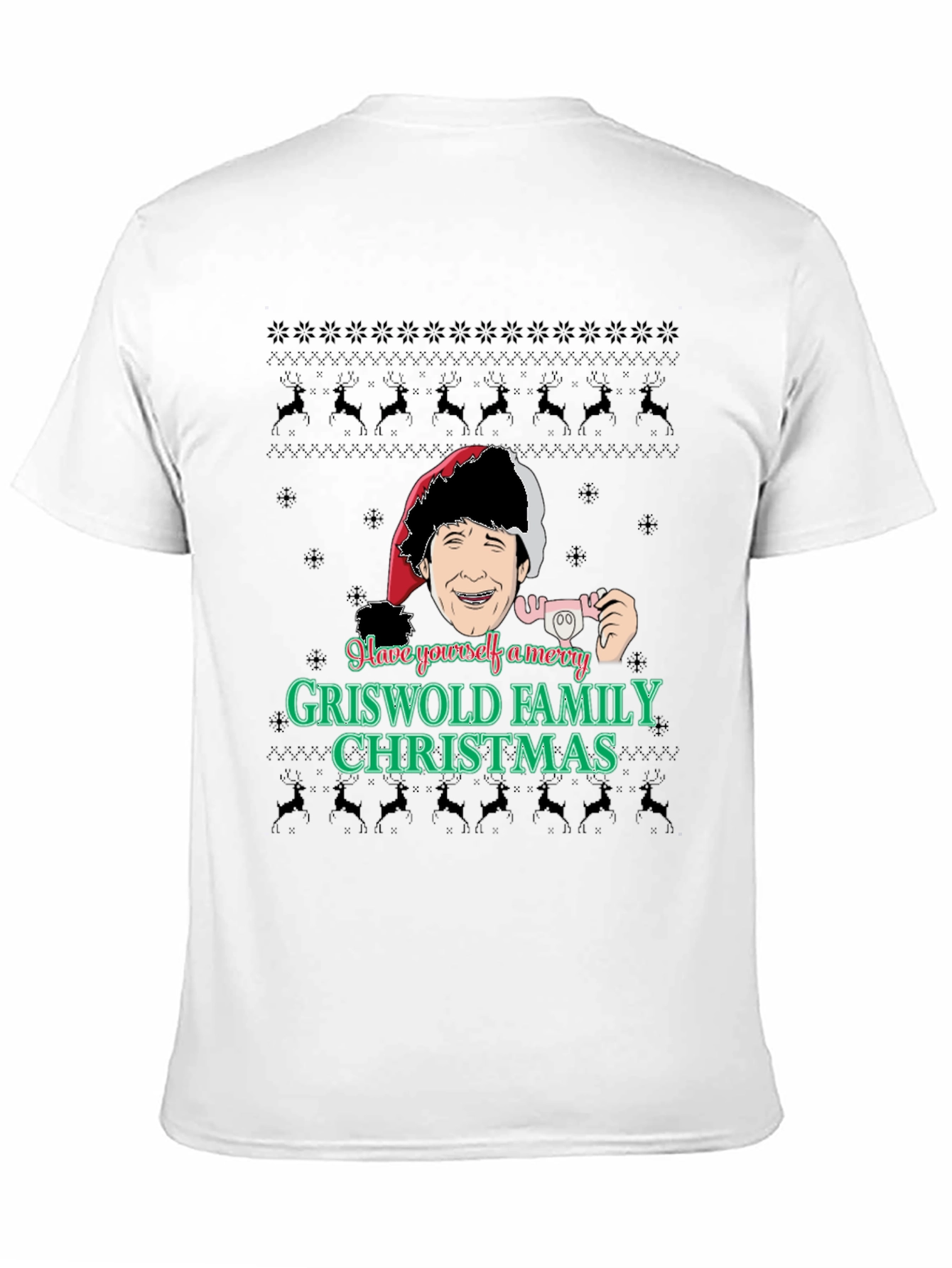 Merry Griswold Family Christmas Black T-Shirt