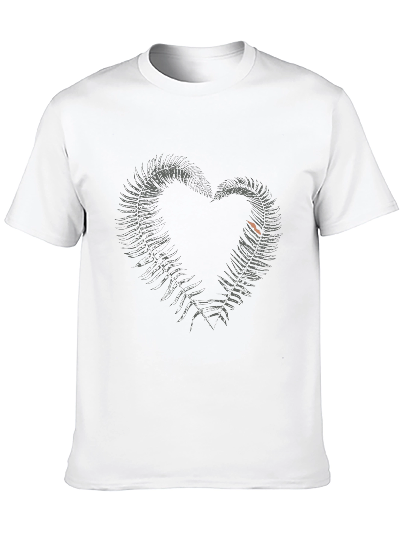Fern Heart Graphic Black T-Shirt